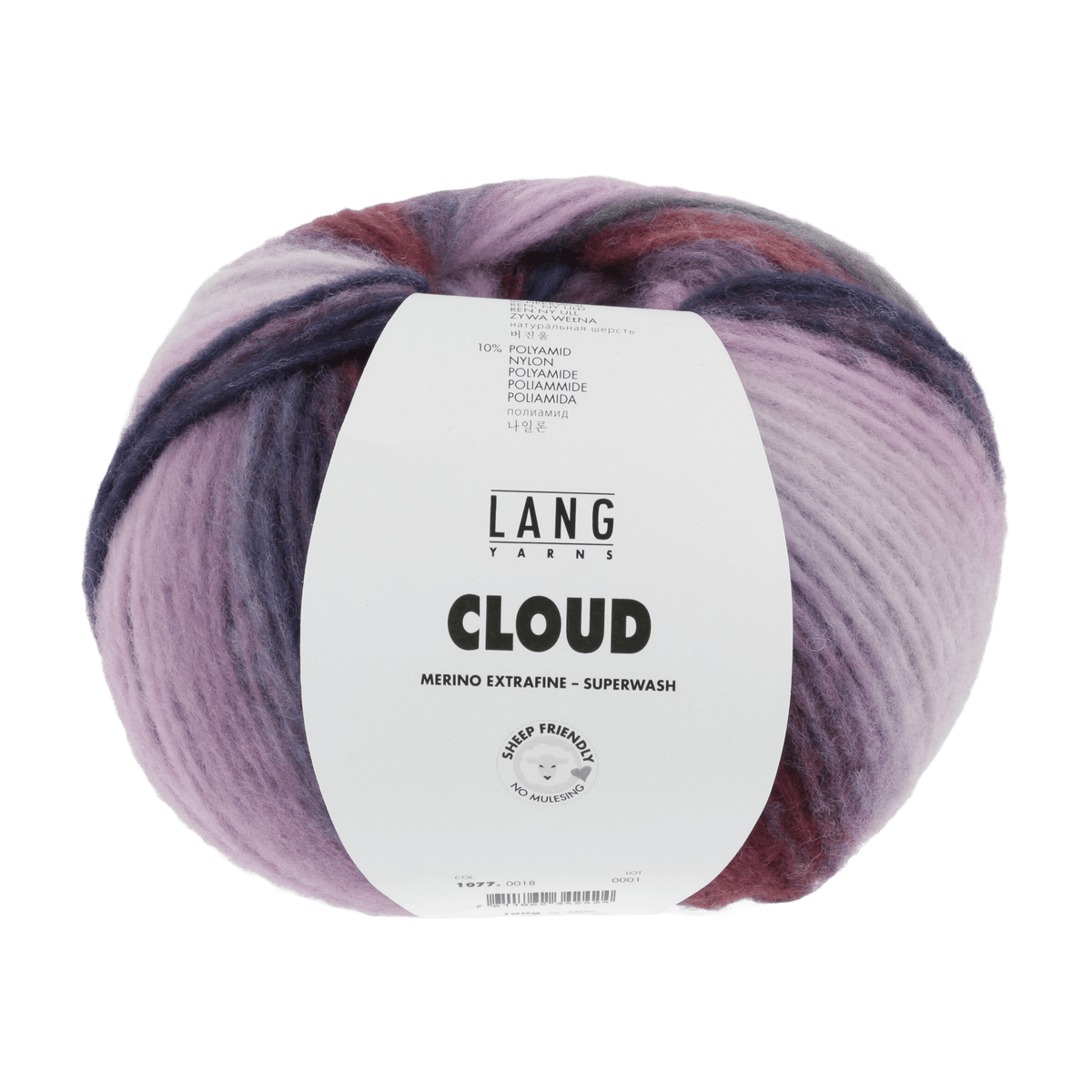 Lang Yarns Yarn Lilac / Petrol / Pink LANGYARNS | Cloud | Chunky | 1077