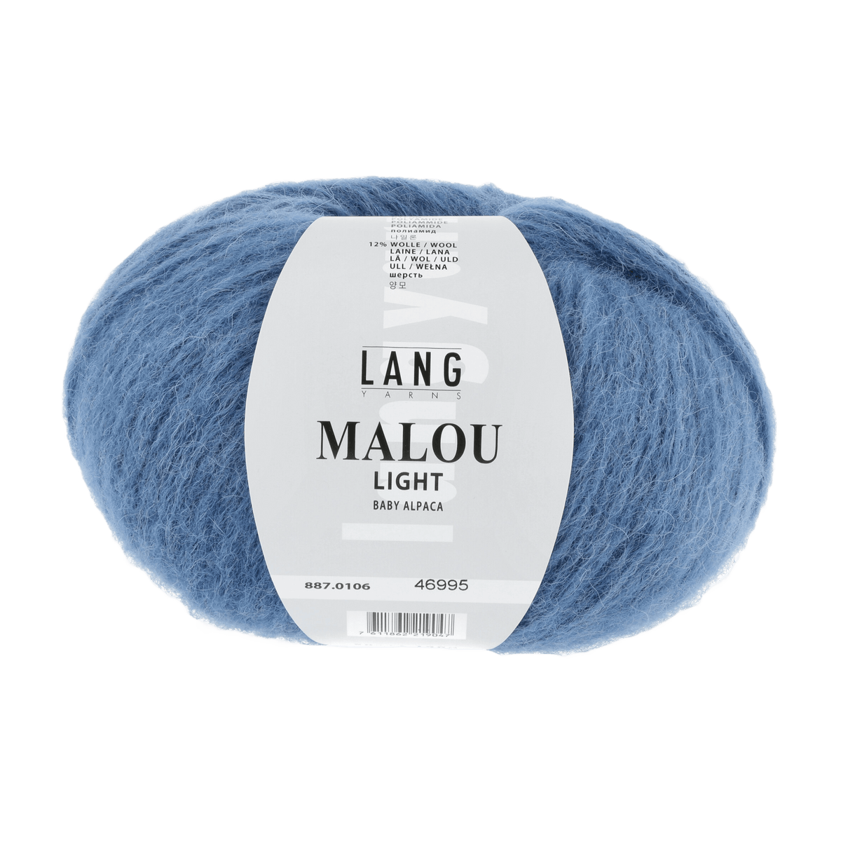 Lang Yarns Yarn Middle blue LANGYARNS | Malou Light | Worsted | 887