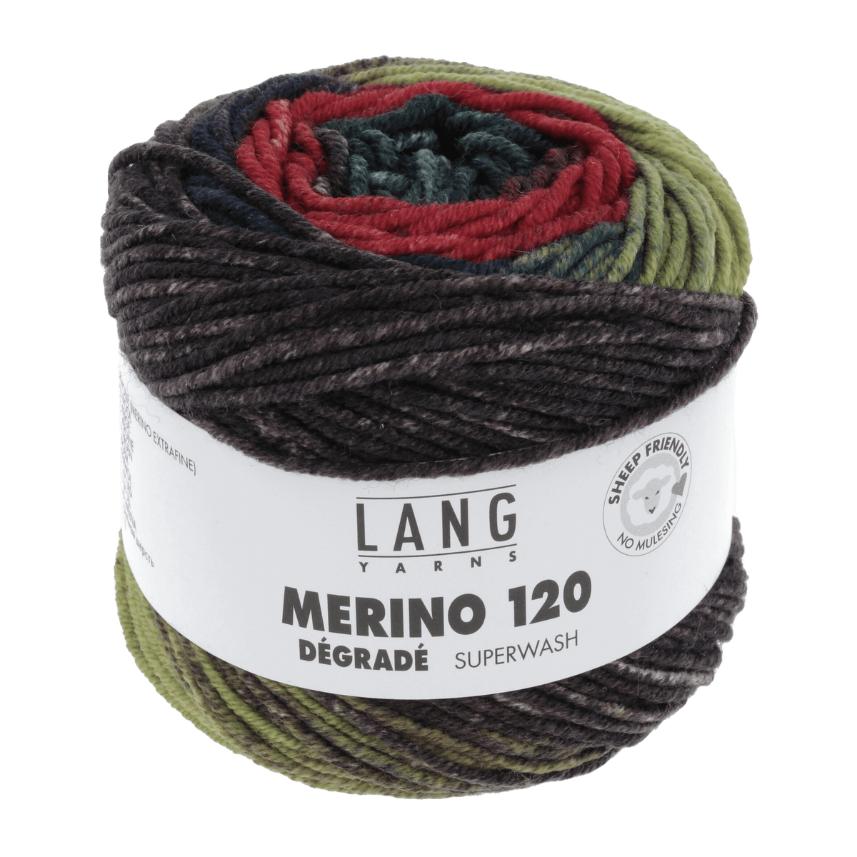 Lang Yarns Yarn Mint / Bordeaux / Blue LANGYARNS | Merino 120 Dégradé | DK | 37