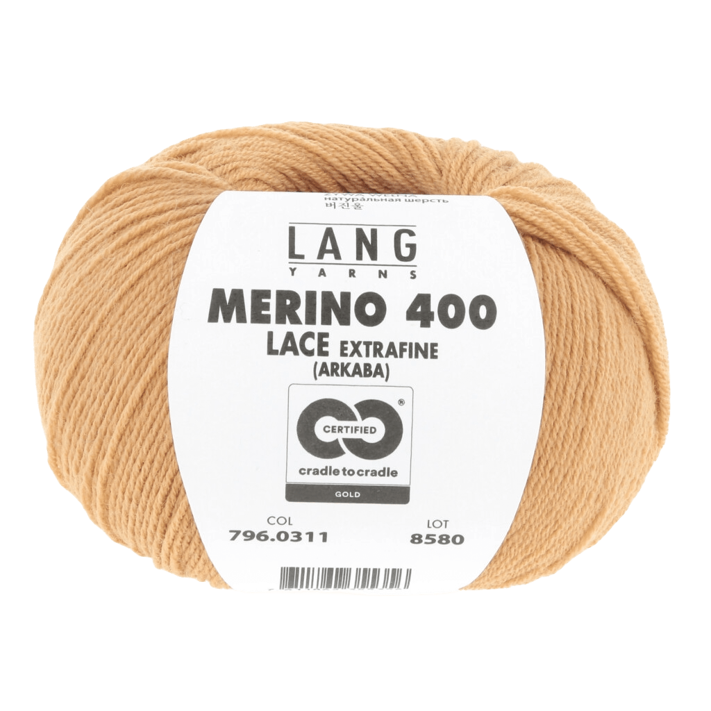 Lang Yarns Yarn Mustard Yellow LANGYARNS | Merino 400 Lace | Sock / Baby | 796