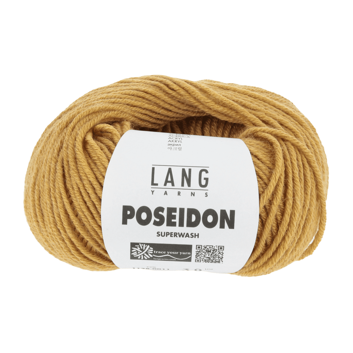 Lang Yarns Yarn Mustard Yellow LANGYARNS | Poseidon | Worsted / Aran | 1128