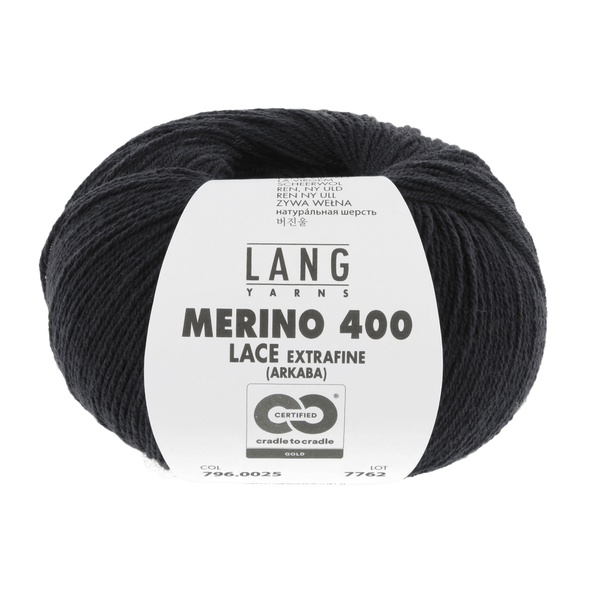 Lang Yarns Yarn Navy Mélange LANGYARNS | Merino 400 Lace | Sock / Baby | 796