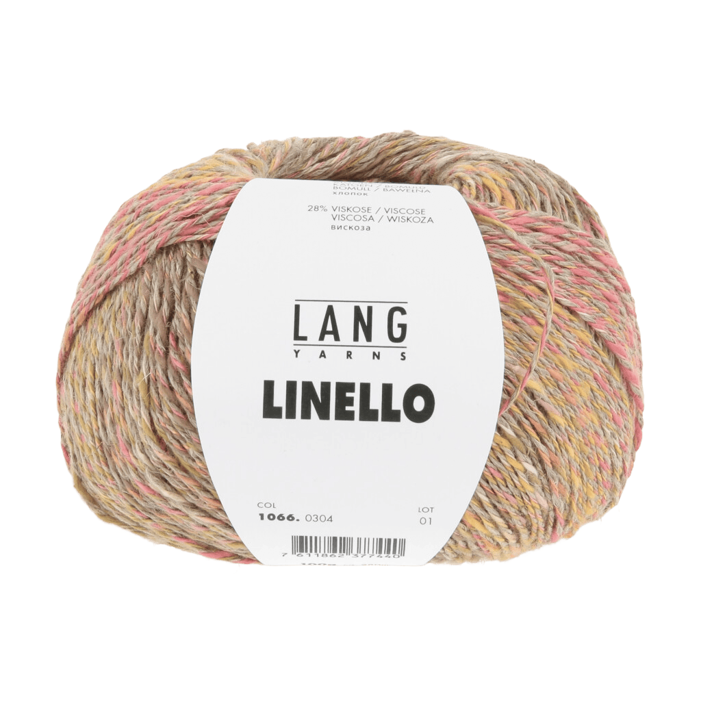 Lang Yarns Yarn Orange / Berry / Beige LANG YARNS | Linello | Worsted / Aran | 1066