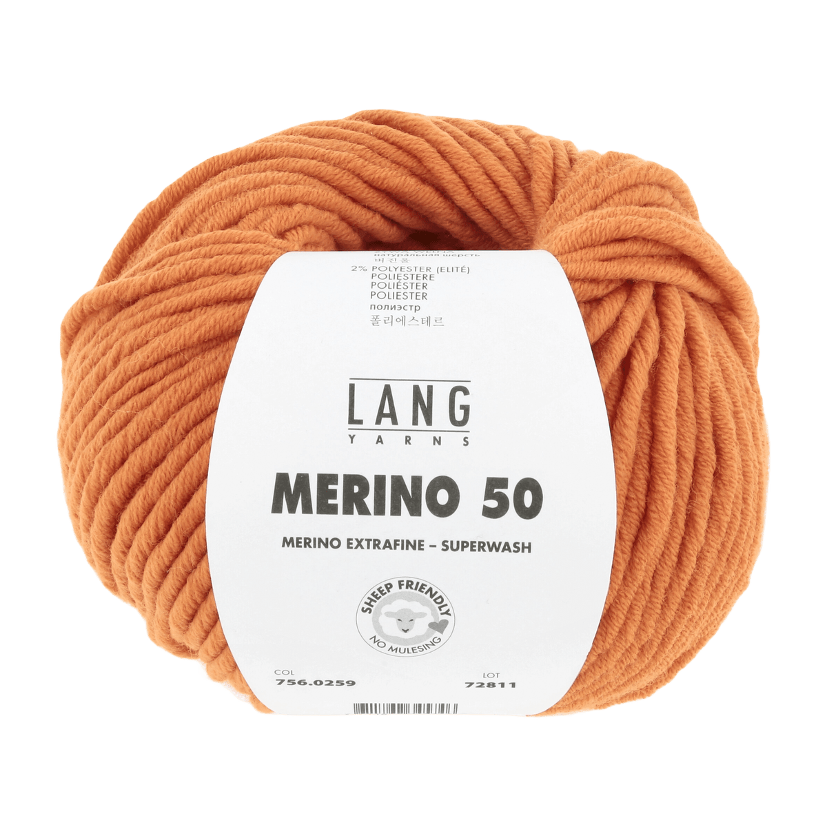 Lang Yarns Yarn Orange LANGYARNS | Merino 50 | Chunky | 756