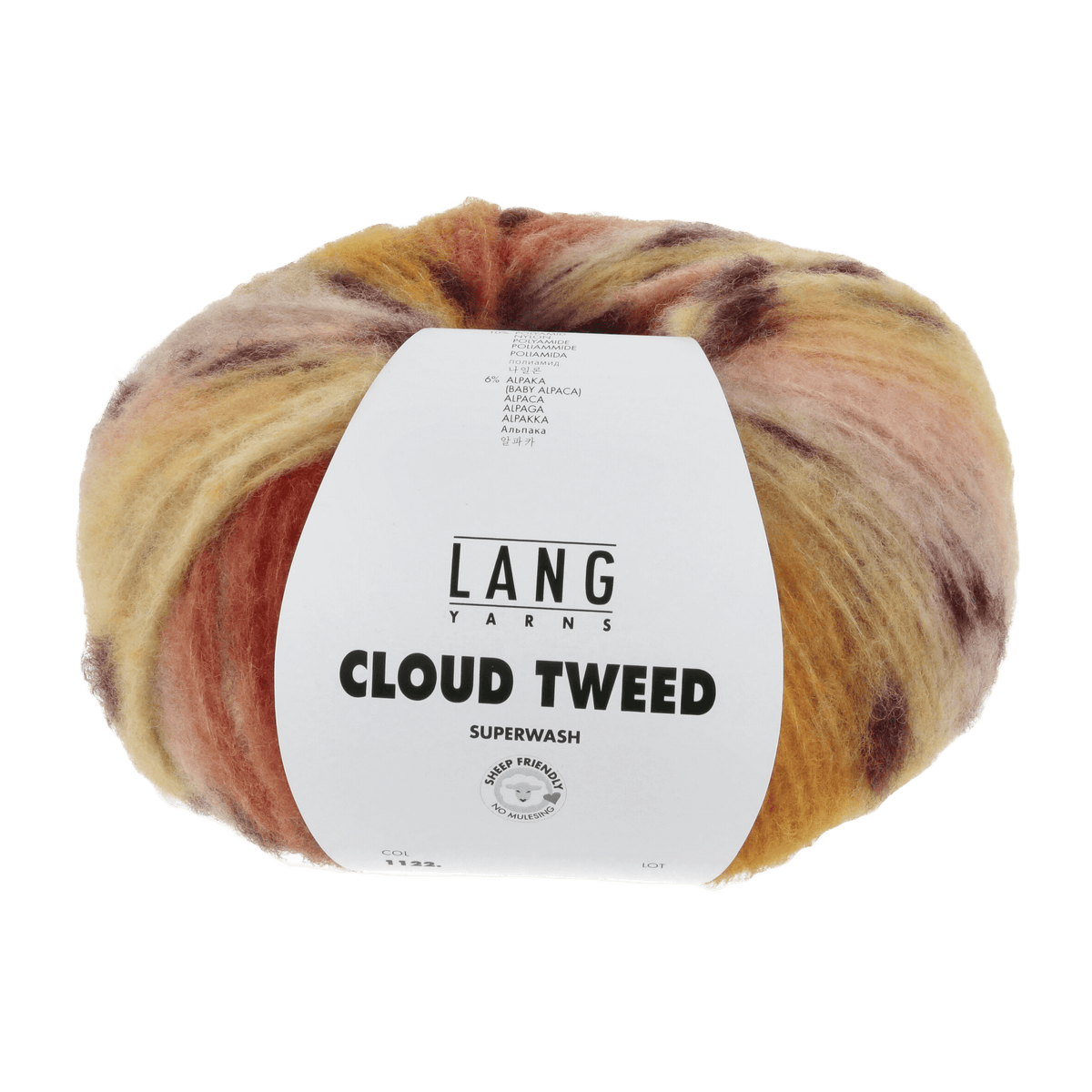 Lang Yarns Yarn Orange / Red LANGYARNS | Cloud Tweed | Chunky | 1122