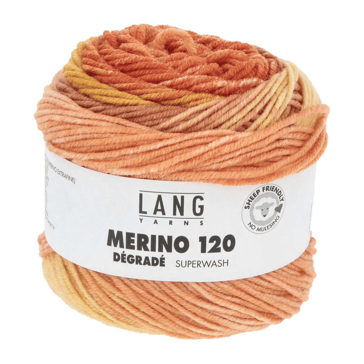 Lang Yarns Yarn Orange / Yellow / Apricot LANGYARNS | Merino 120 Dégradé | DK | 37