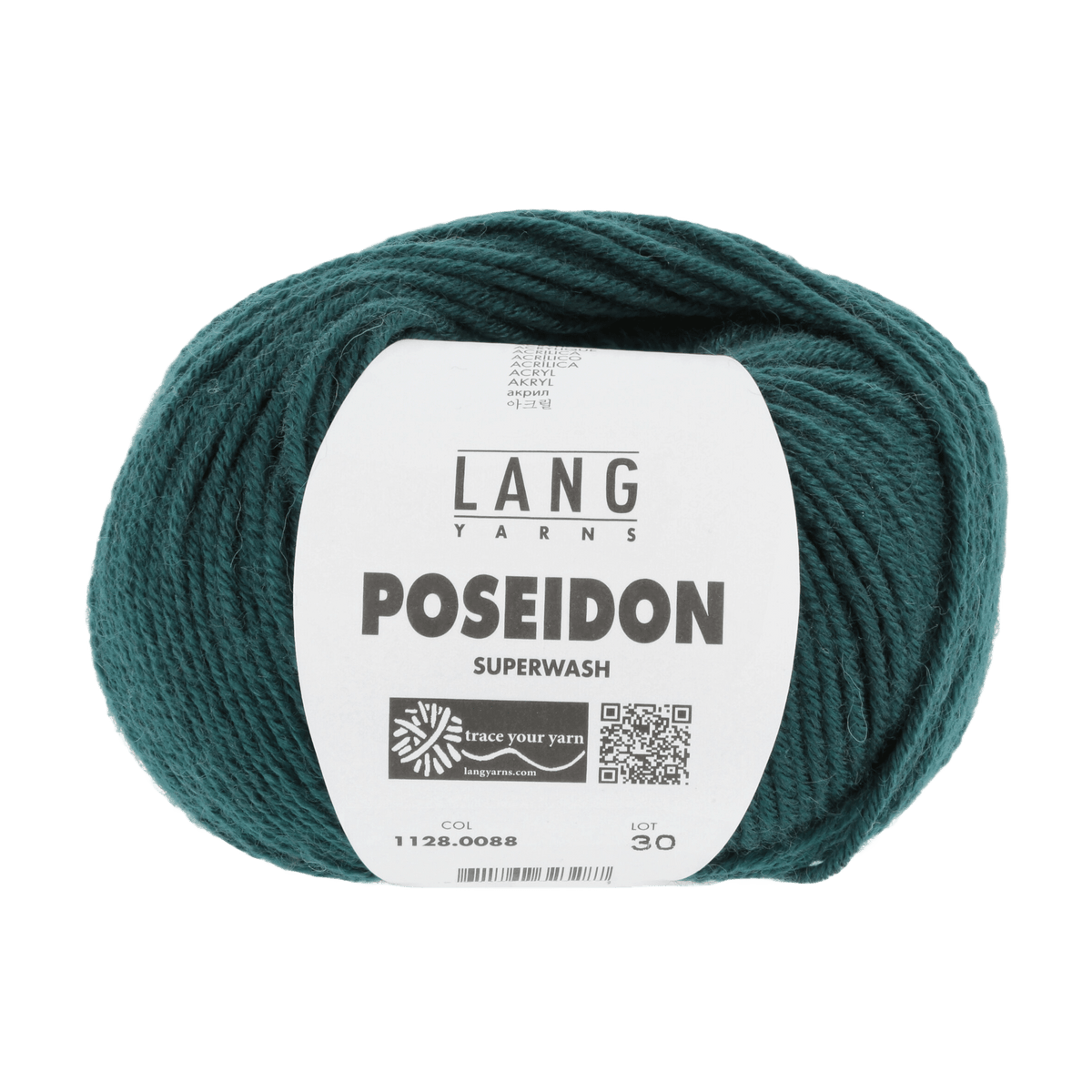 Lang Yarns Yarn Petrol LANGYARNS | Poseidon | Worsted / Aran | 1128