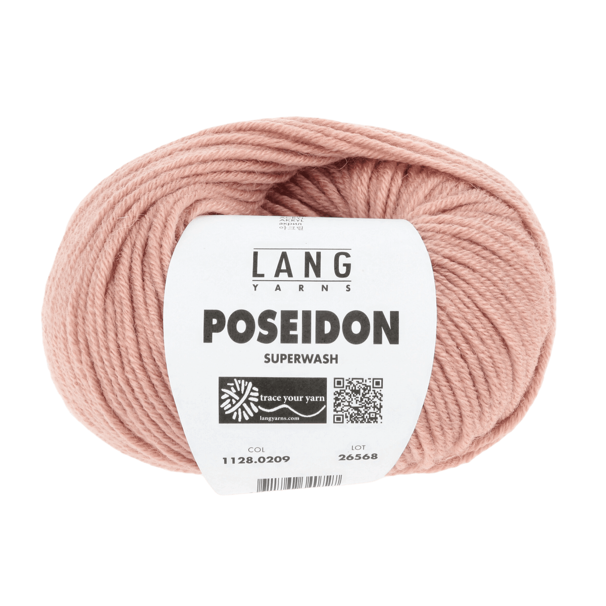 Lang Yarns Yarn Pink Powder LANGYARNS | Poseidon | Worsted / Aran | 1128