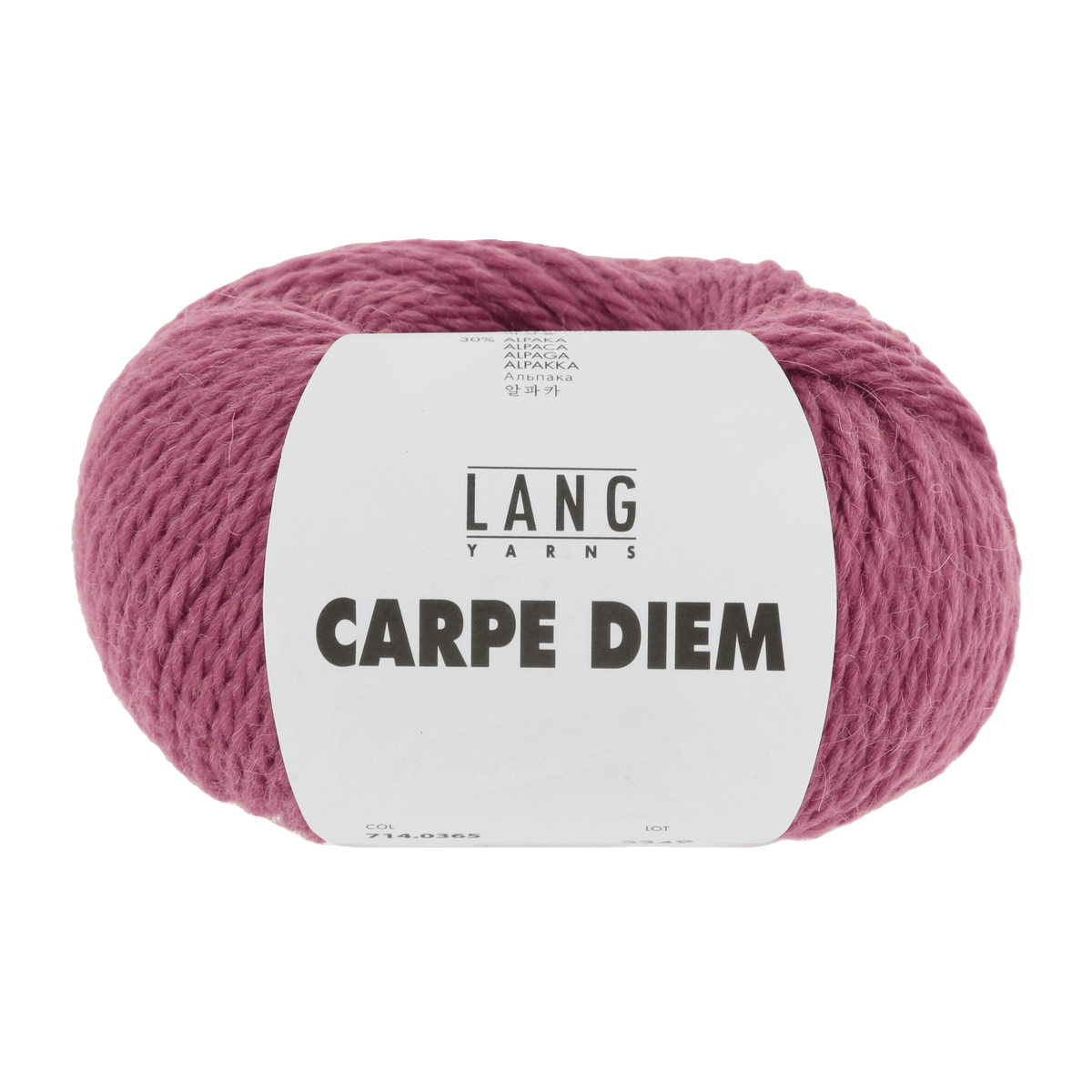 Lang Yarns Yarn Raspberry Mélange LANGYARNS | Carpe Diem | Worsted / Aran | 714