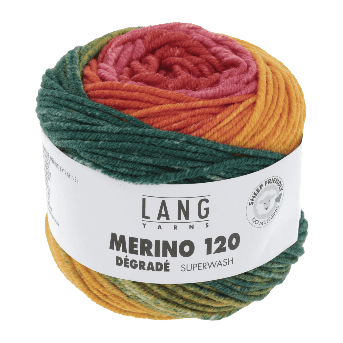 Lang Yarns Yarn Red / Green / Orange LANGYARNS | Merino 120 Dégradé | DK | 37