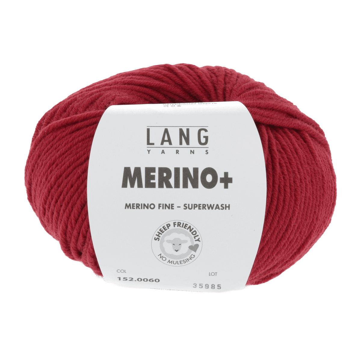 Lang Yarns Yarn Red LANGYARNS | Merino+ | Worsted / Aran | 152