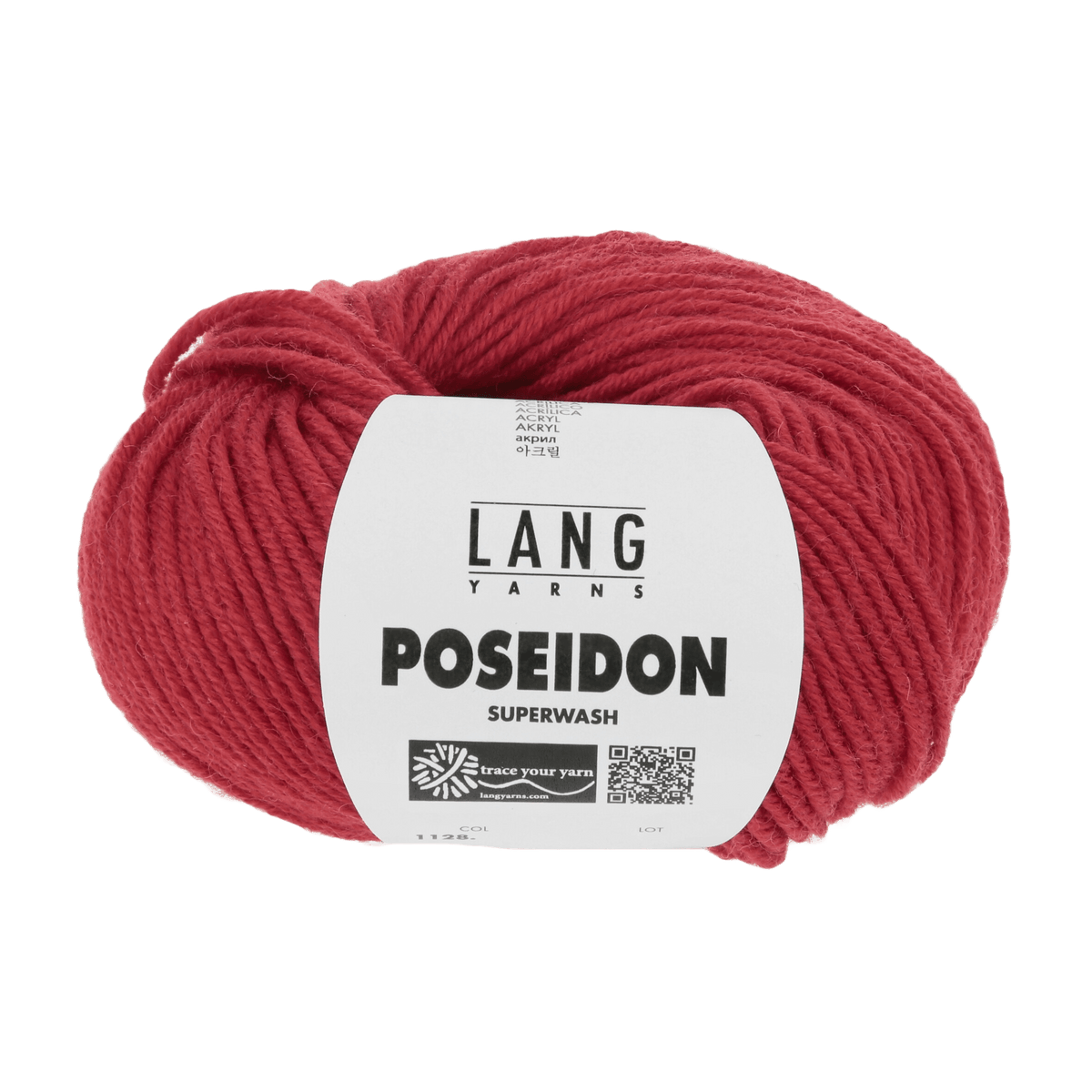 Lang Yarns Yarn Red LANGYARNS | Poseidon | Worsted / Aran | 1128