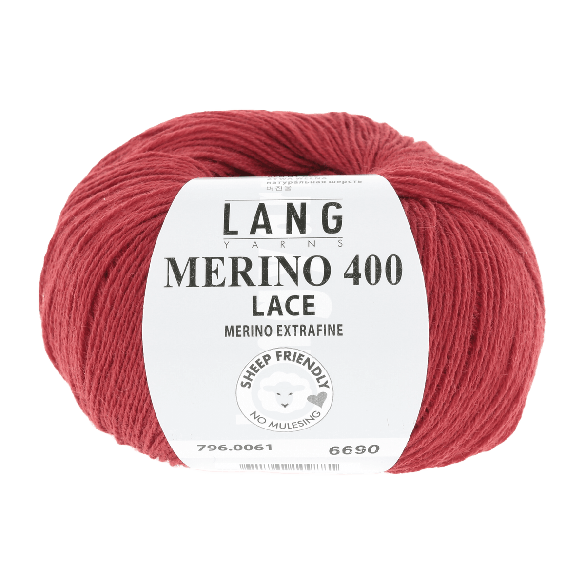 Lang Yarns Yarn Red Mélange LANGYARNS | Merino 400 Lace | Sock / Baby | 796