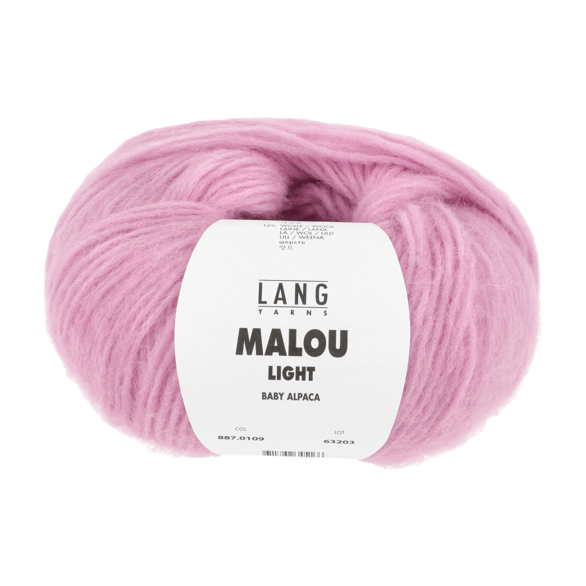 Lang Yarns Yarn Rose LANGYARNS | Malou Light | Worsted | 887