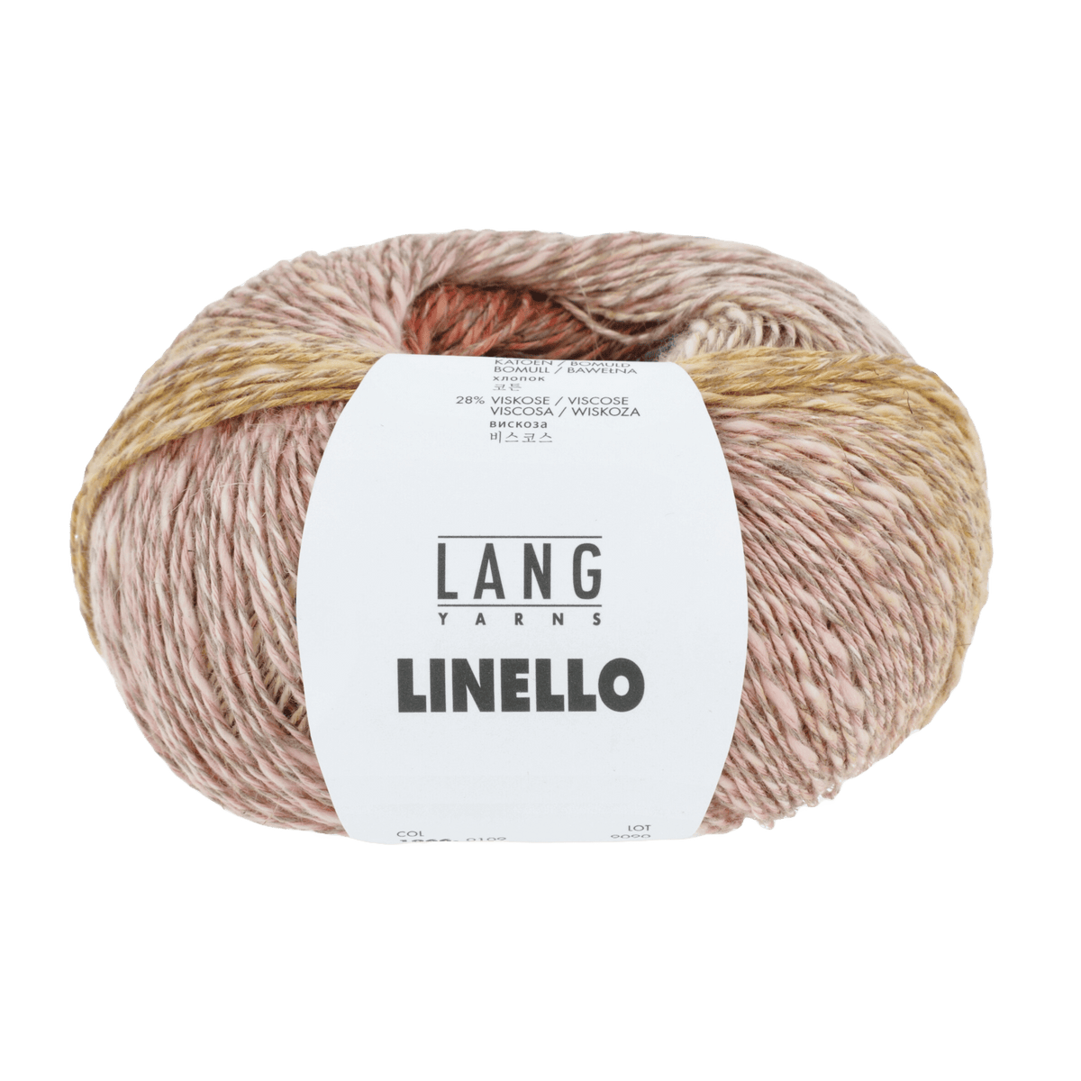 Lang Yarns Yarn Rose / Lilac / Orange LANGYARNS | Linello | Worsted / Aran | 1066