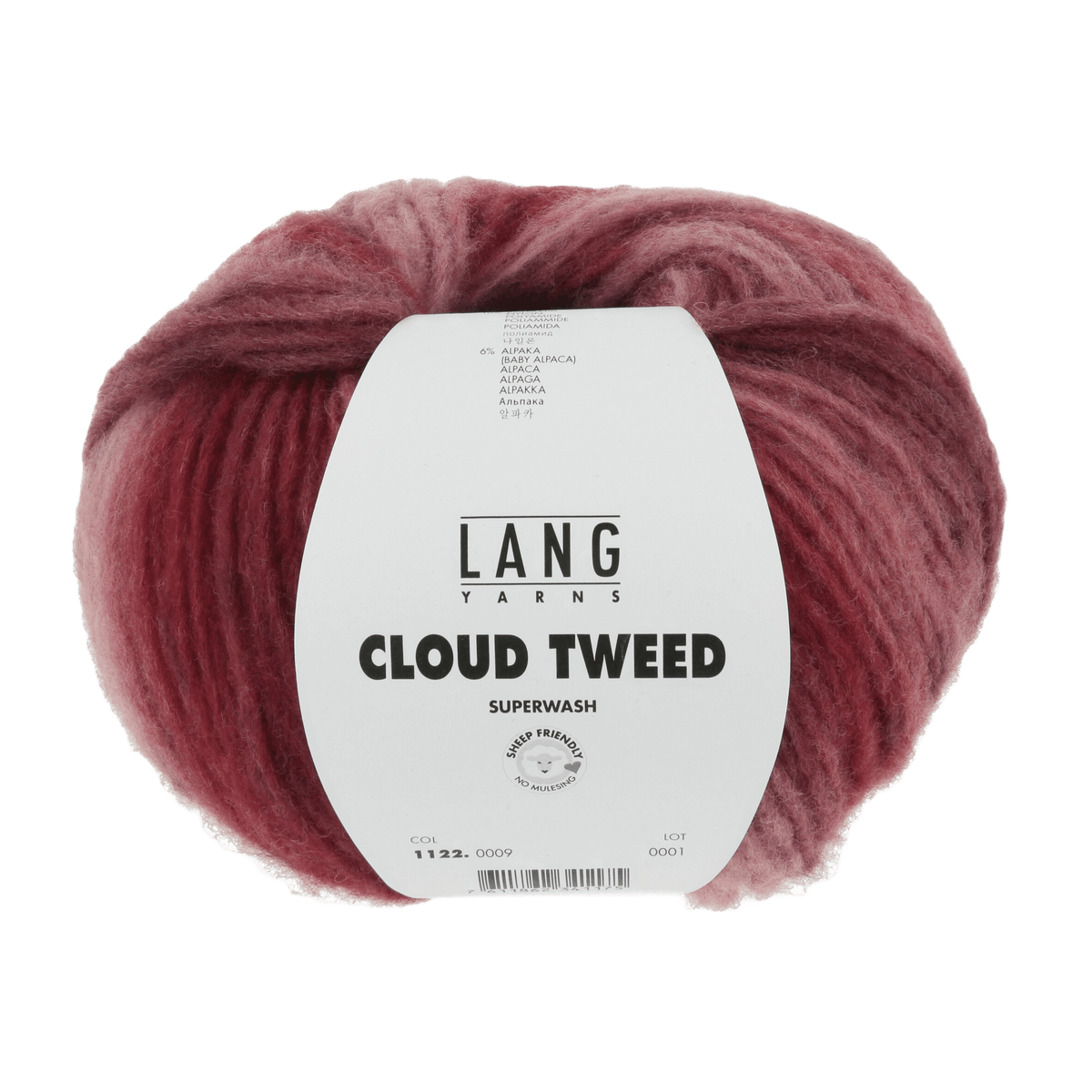 Lang Yarns Yarn Rose / Red / Dark Red LANGYARNS | Cloud Tweed | Chunky | 1122