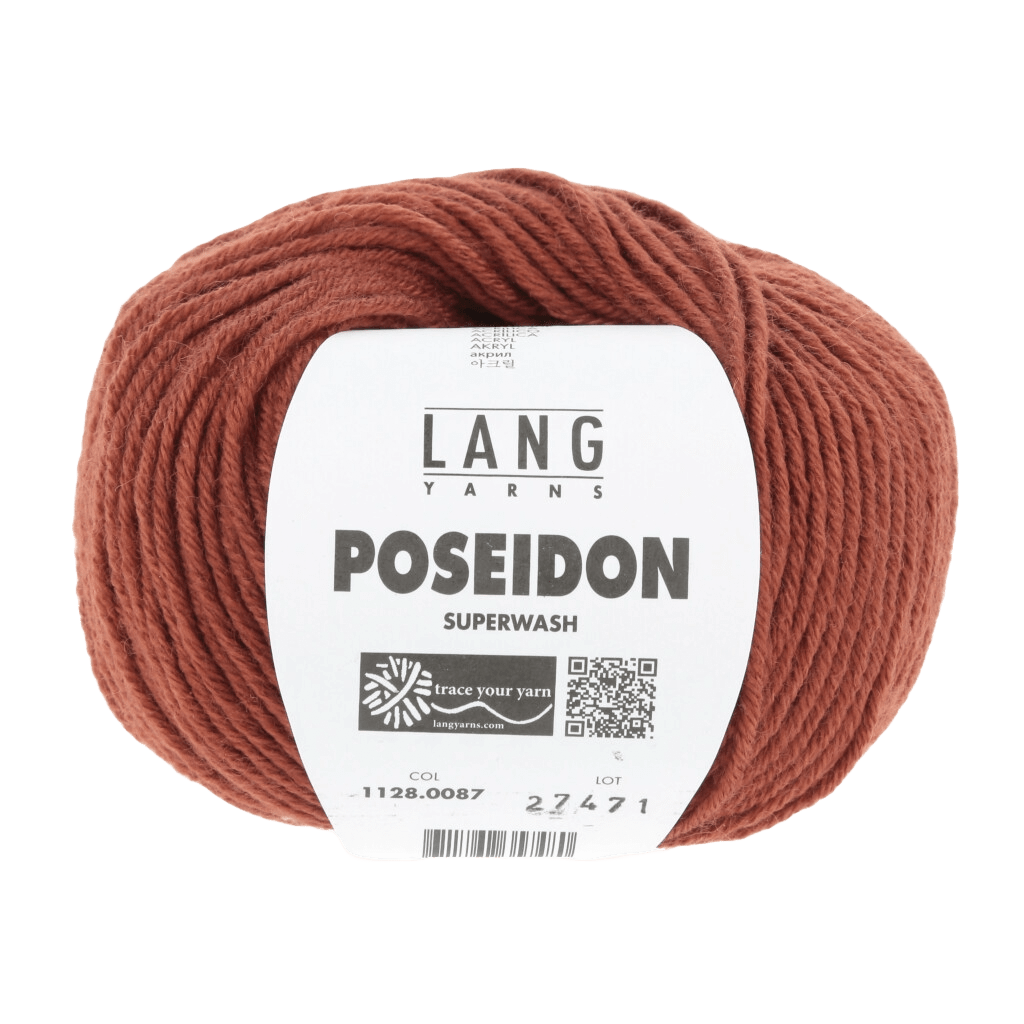 Lang Yarns Yarn Rust LANGYARNS | Poseidon | Worsted / Aran | 1128