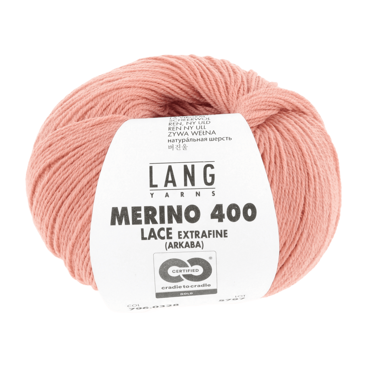 Lang Yarns Yarn Salmon LANGYARNS | Merino 400 Lace | Sock / Baby | 796