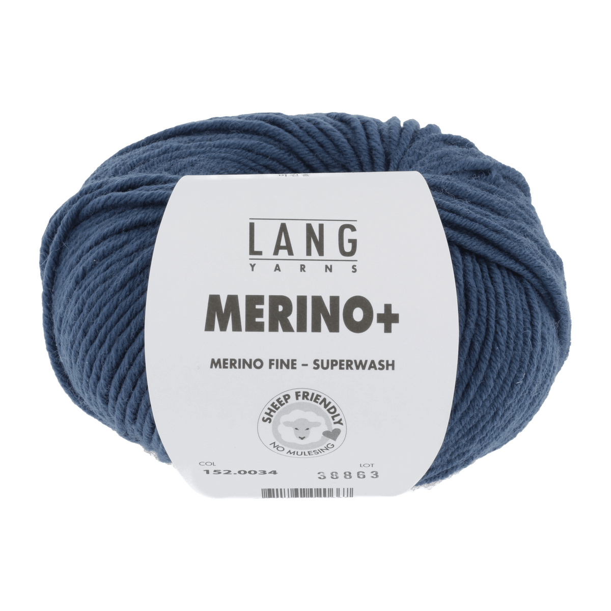 Lang Yarns Yarn Smoke Blue LANGYARNS | Merino+ | Worsted / Aran | 152