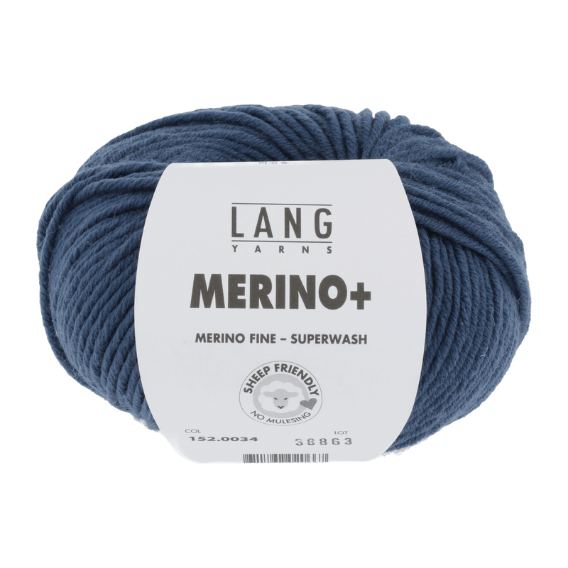 Lang Yarns Yarn Smoke Blue LANGYARNS | Merino+ | Worsted / Aran | 152