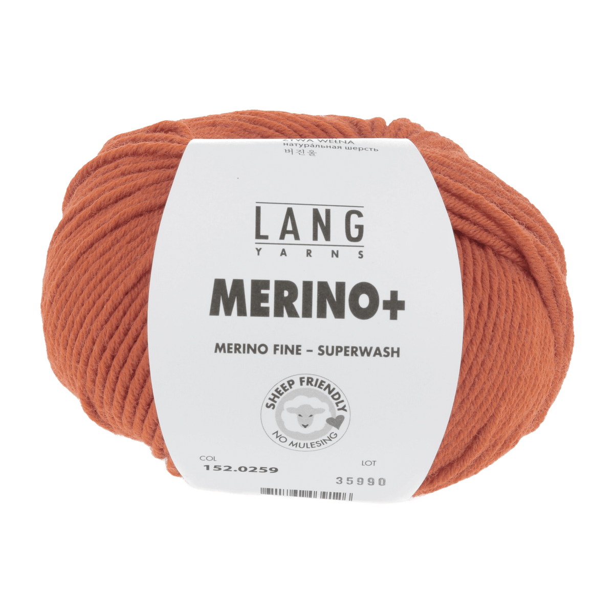 Lang Yarns Yarn Tangerine LANGYARNS | Merino+ | Worsted / Aran | 152