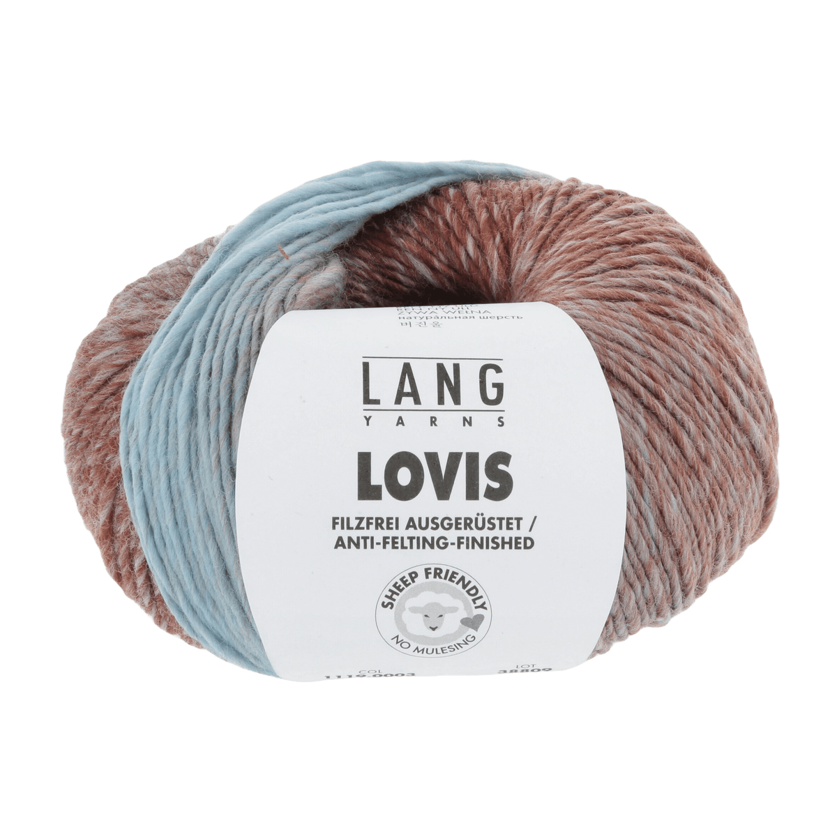 Lang Yarns Yarn Turquoise / Brick LANGYARNS | Lovis | Worsted | 1119