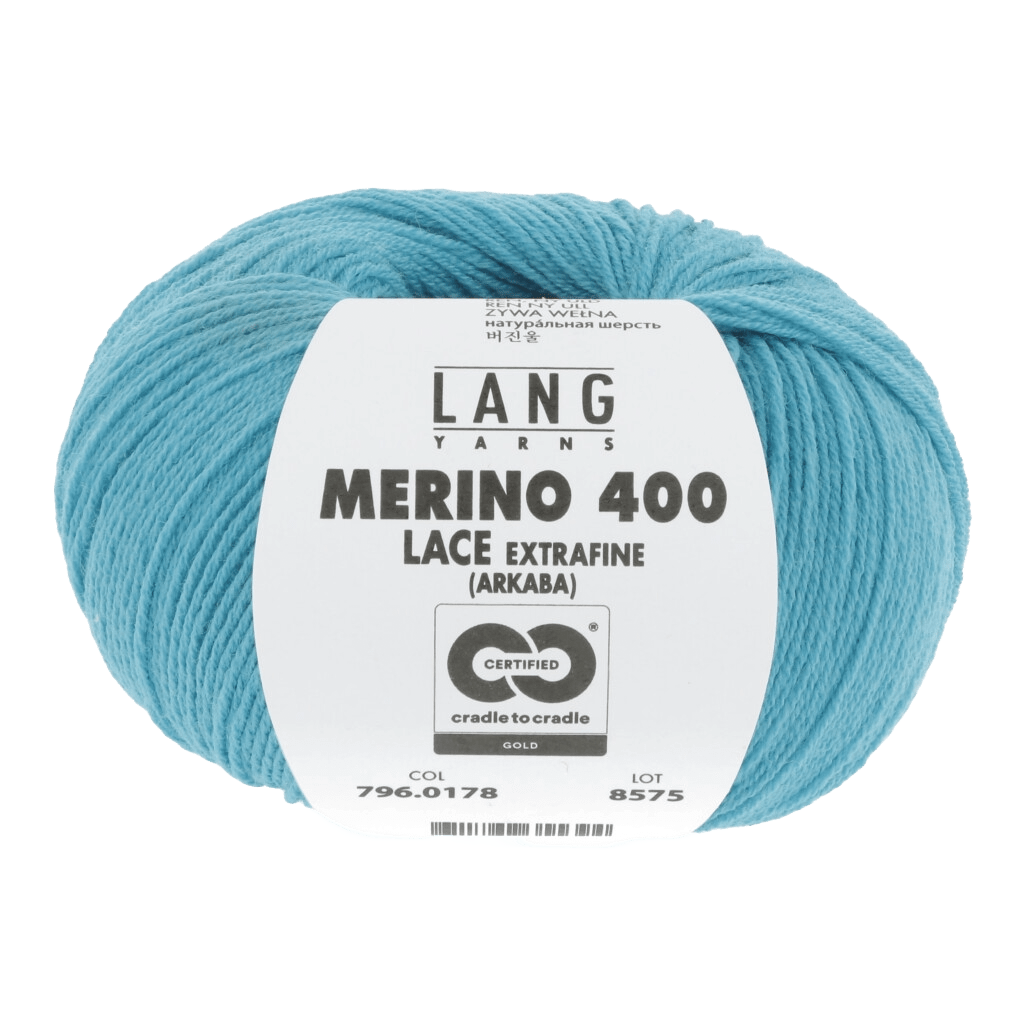 Lang Yarns Yarn Turquoise LANGYARNS | Merino 400 Lace | Sock / Baby | 796