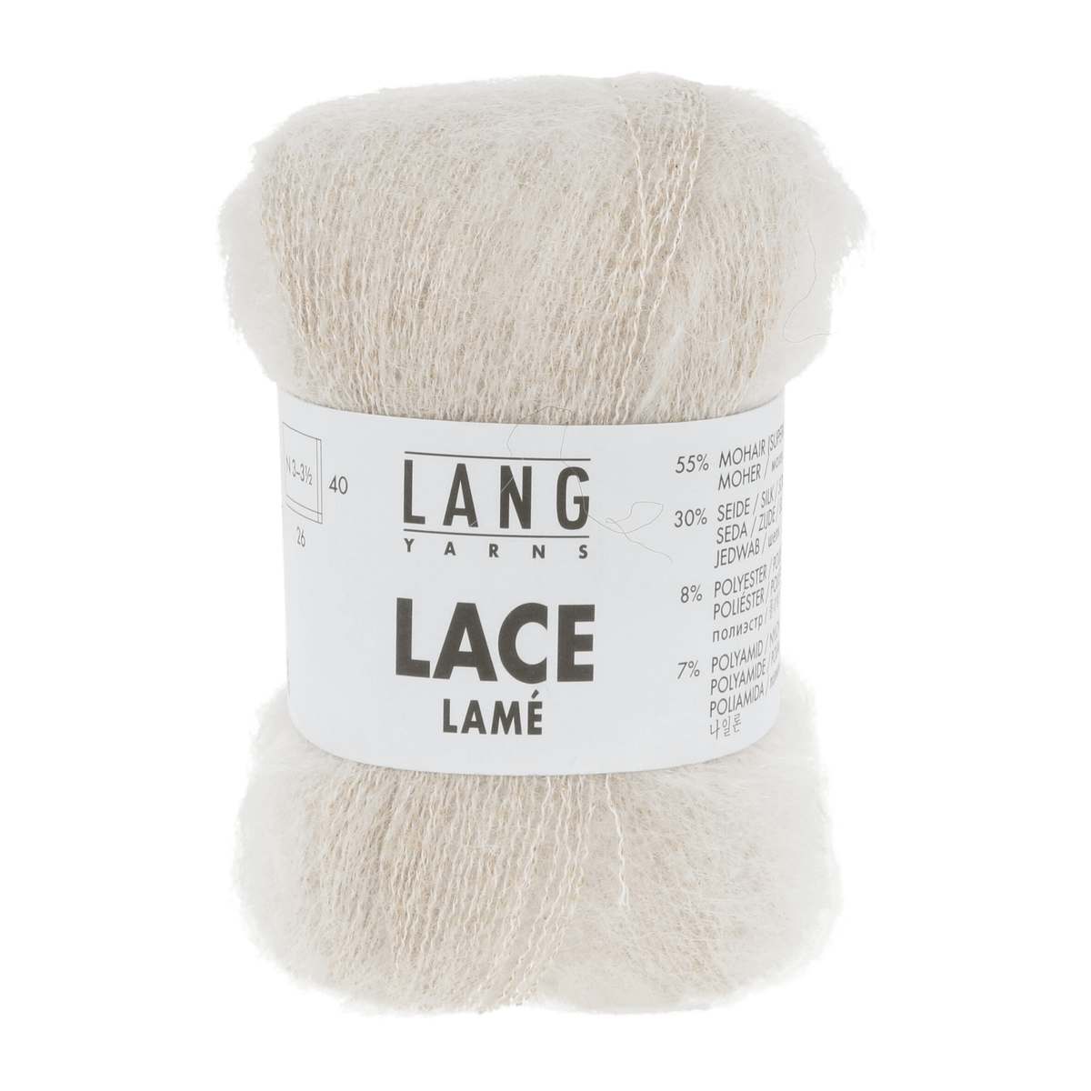 Lang Yarns yarn White LANGYARNS | Lace Lamé | Sport | 1081