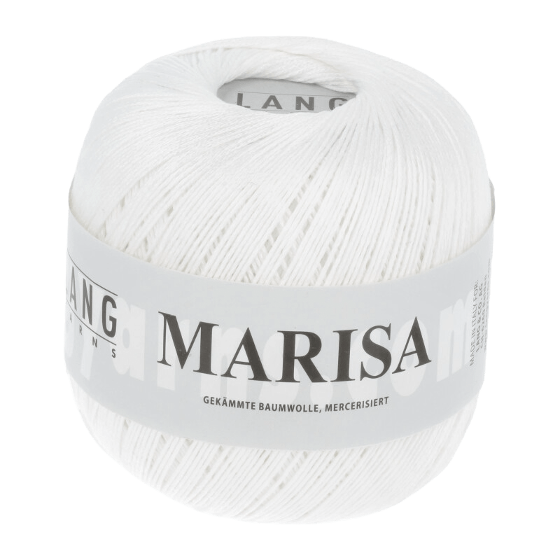 Lang Yarns Yarn White LANGYARNS |  Mercerised Crafting Cotton | Marisa | Sock / Baby | 9