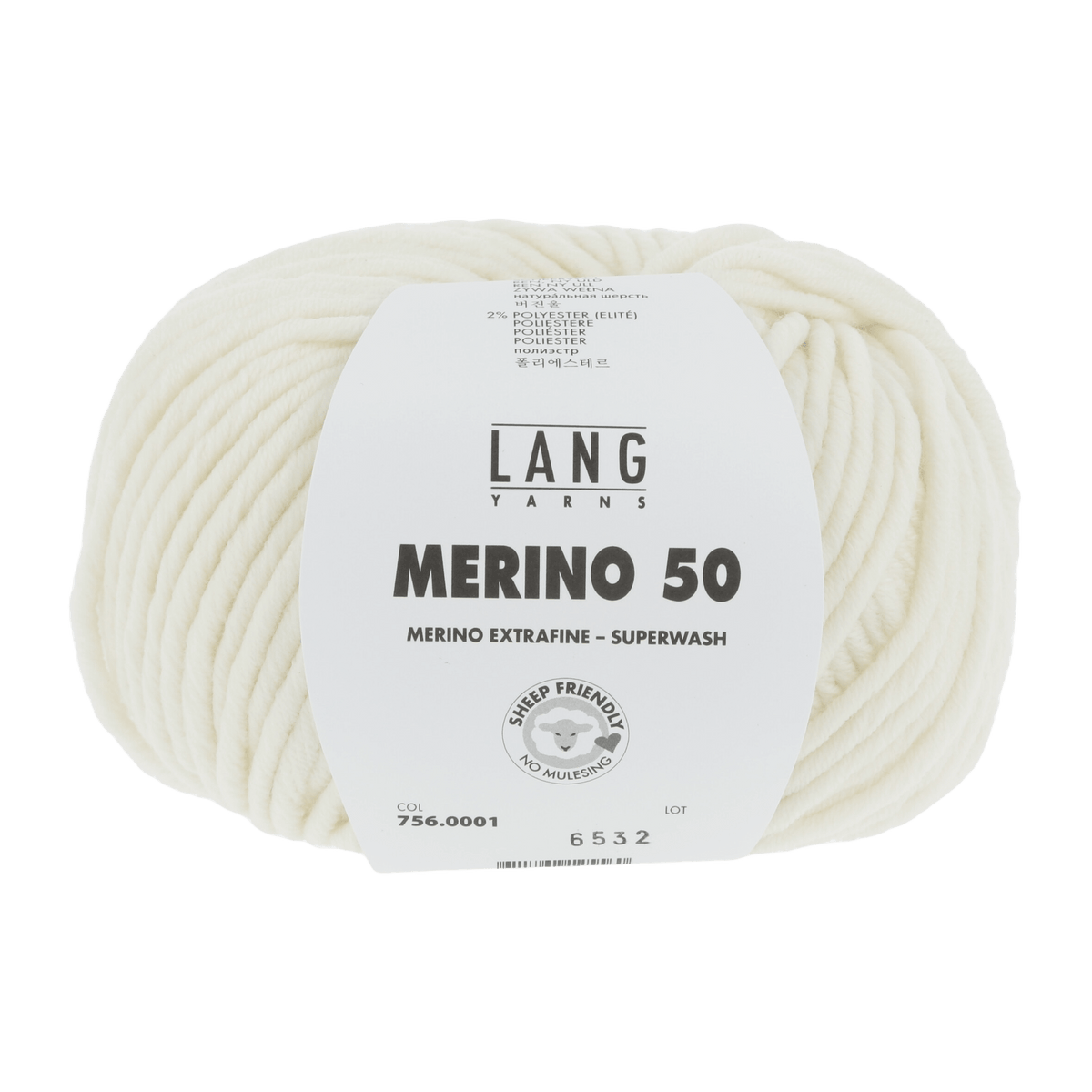 Lang Yarns Yarn White LANGYARNS | Merino 50 | Chunky | 756