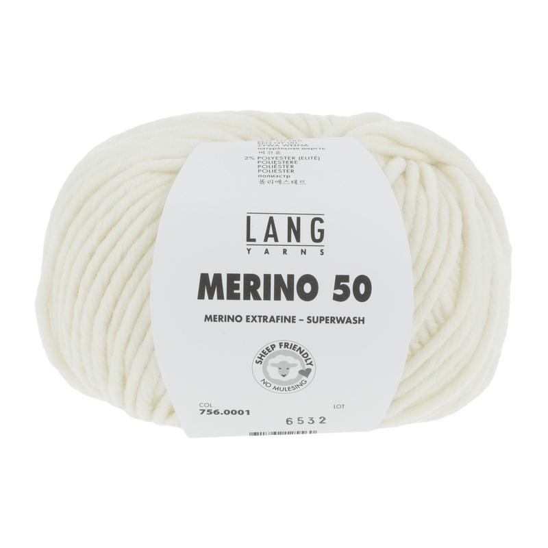 Lang Yarns Yarn White LANGYARNS | Merino 50 | Chunky | 756