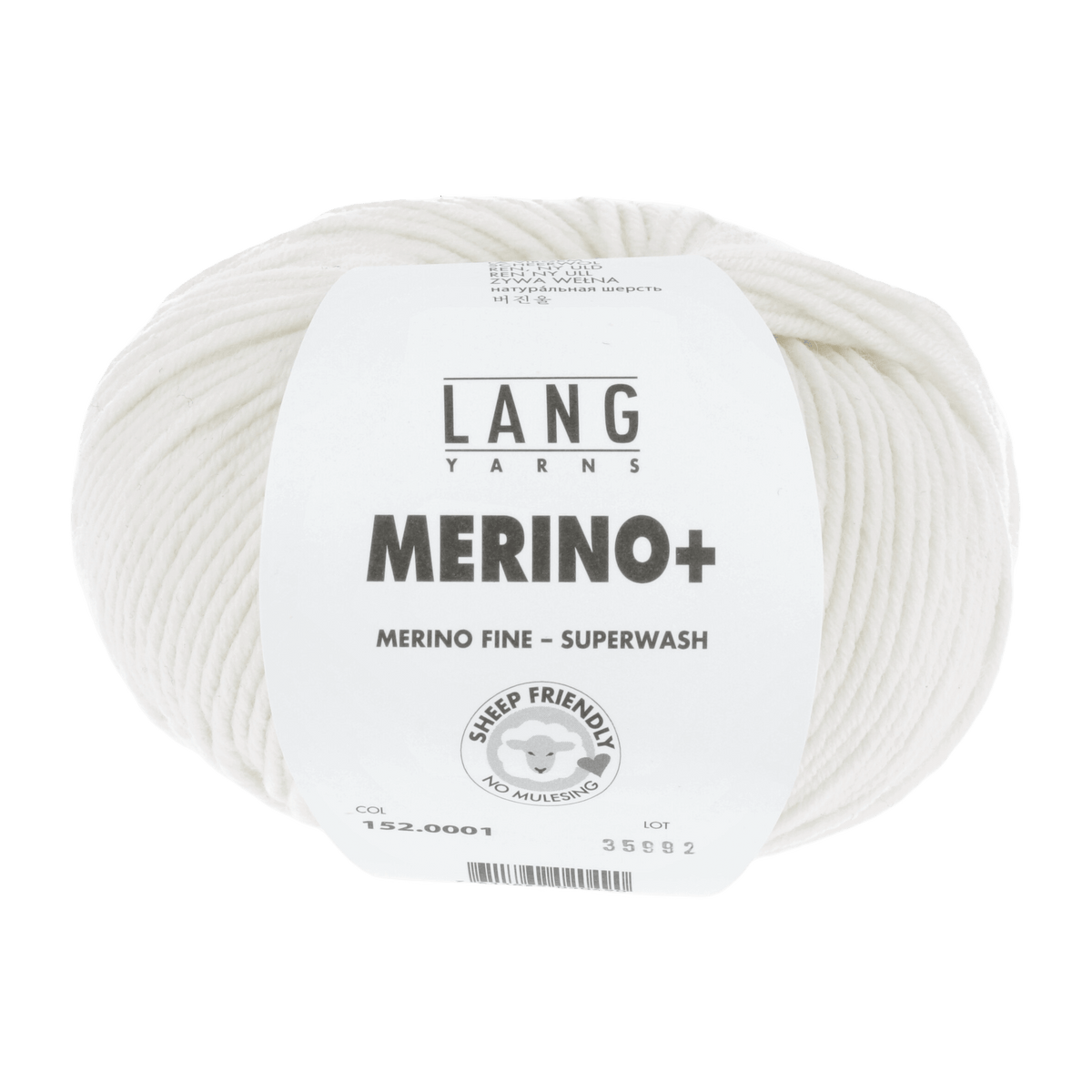 Lang Yarns Yarn White LANGYARNS | Merino+ | Worsted / Aran | 152
