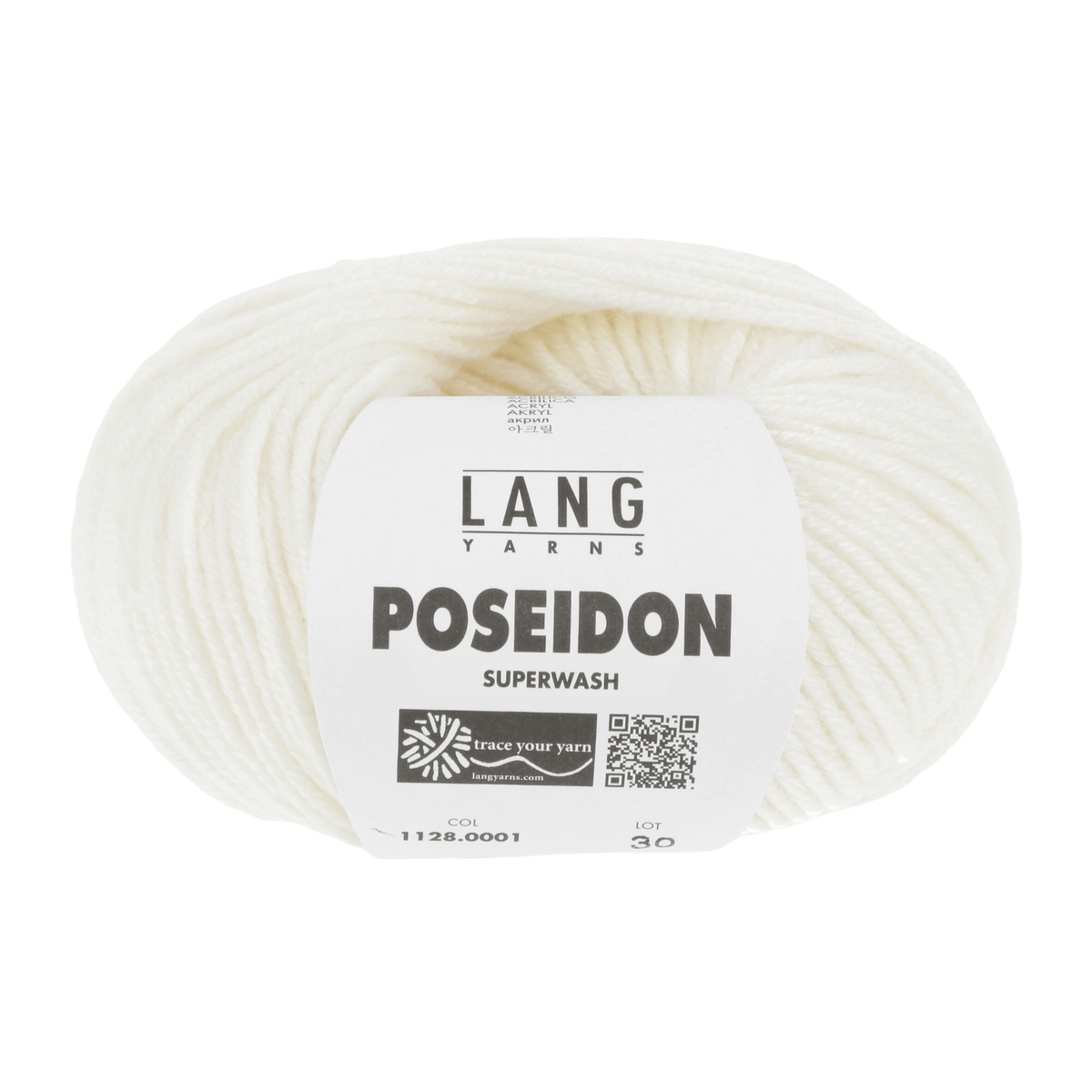 Lang Yarns Yarn White LANGYARNS | Poseidon | Worsted / Aran | 1128