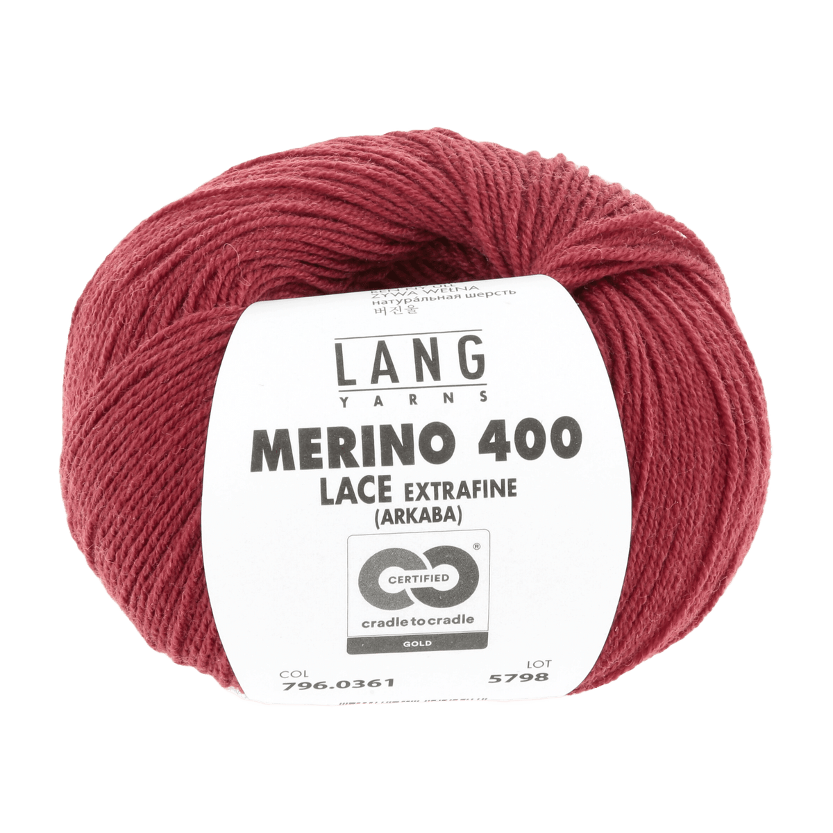 Lang Yarns Yarn Wine LANGYARNS | Merino 400 Lace | Sock / Baby | 796
