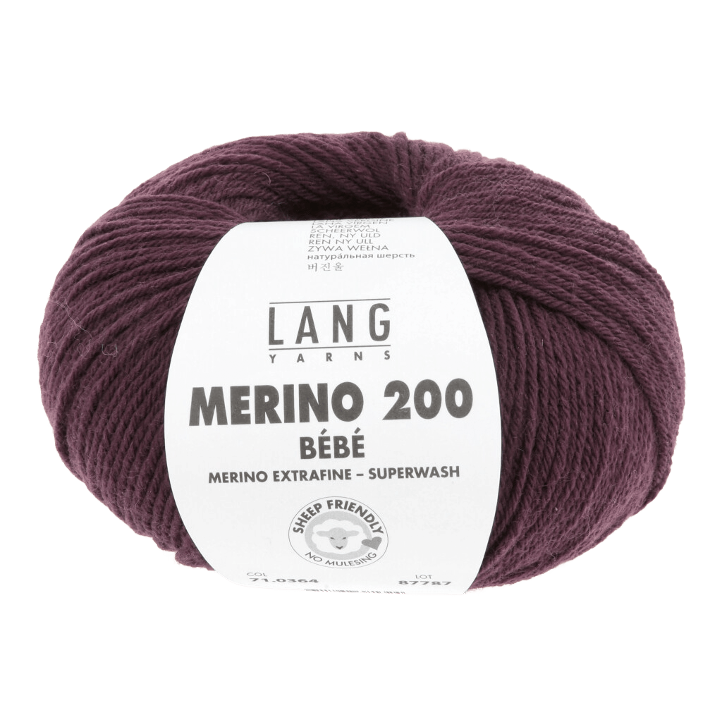 LANGYARNS Baby Wool Bordeaux LANGYARNS | Merino 200 Bébé | 4-Ply | 71
