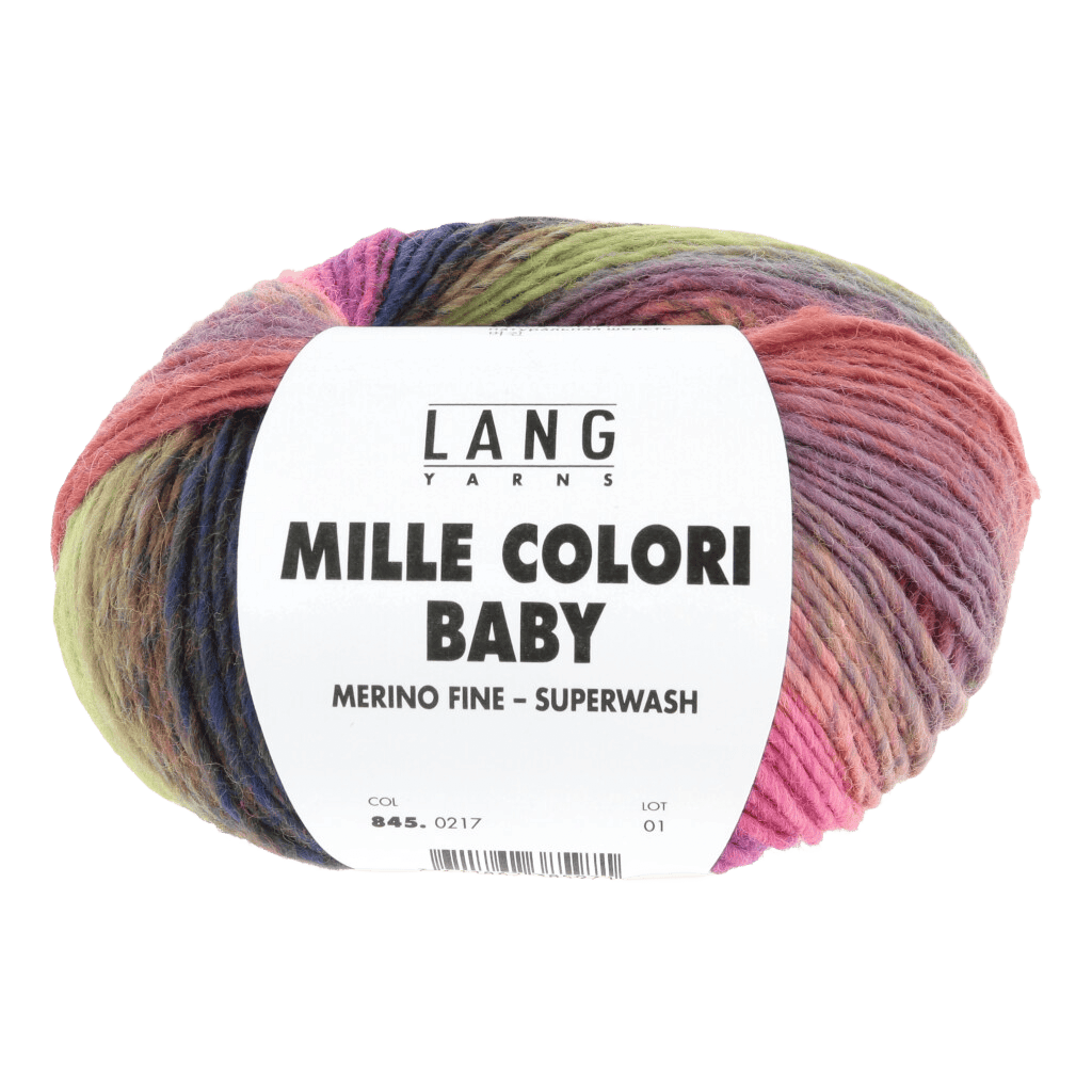 LANGYARNS Baby Wool Hot Pink / Purple / Dusty Pink LANGYARNS | Mille Colori Baby | 4 Ply | 845