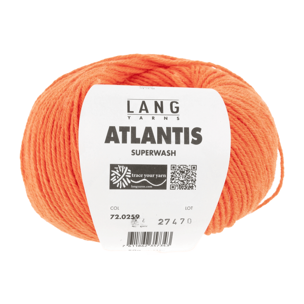 LANGYARNS Knitting Pattern 116 - 5 balls / orange neon 72.0259 Sweater Pattern Bundle in ATLANTIS by LANGYARNS | Punto 41-024