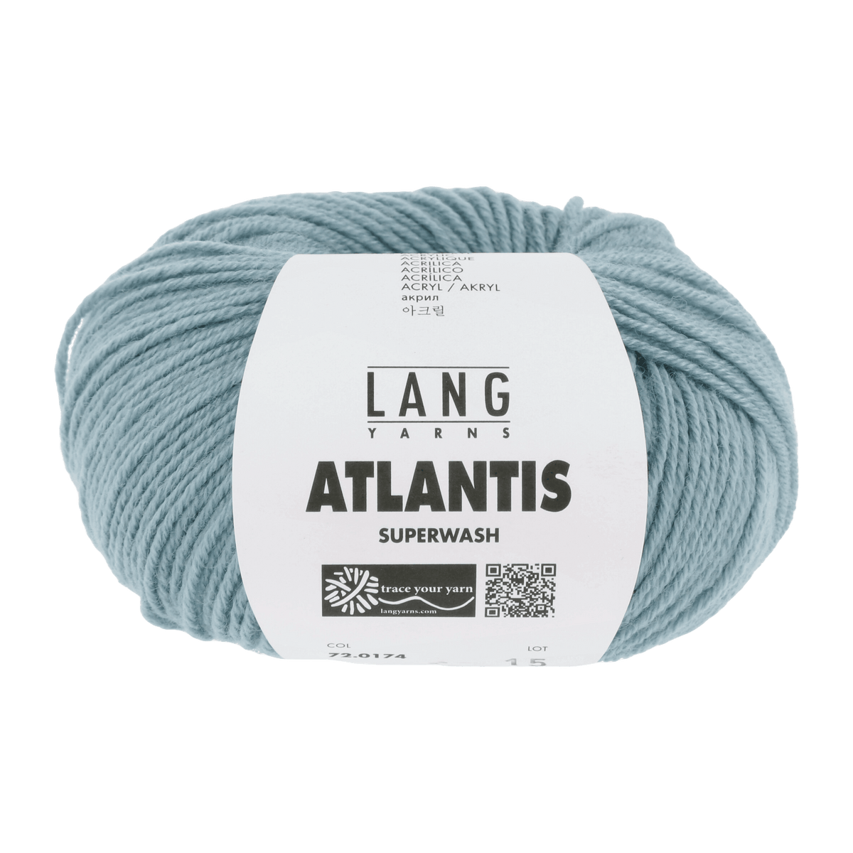 LANGYARNS Knitting Pattern 26 x 163 cm - 5 balls / mint 72.0174 Scarf Pattern Bundle in ATLANTIS by LANGYARNS | Punto 41-007