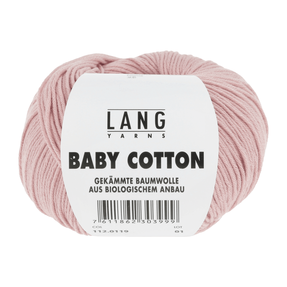 LANGYARNS Knitting Pattern 56 - 2 balls / DELICATE PINK 112.0119 Sweater Pattern Bundle in BABY COTTON by LANGYARNS | Punto 36-001