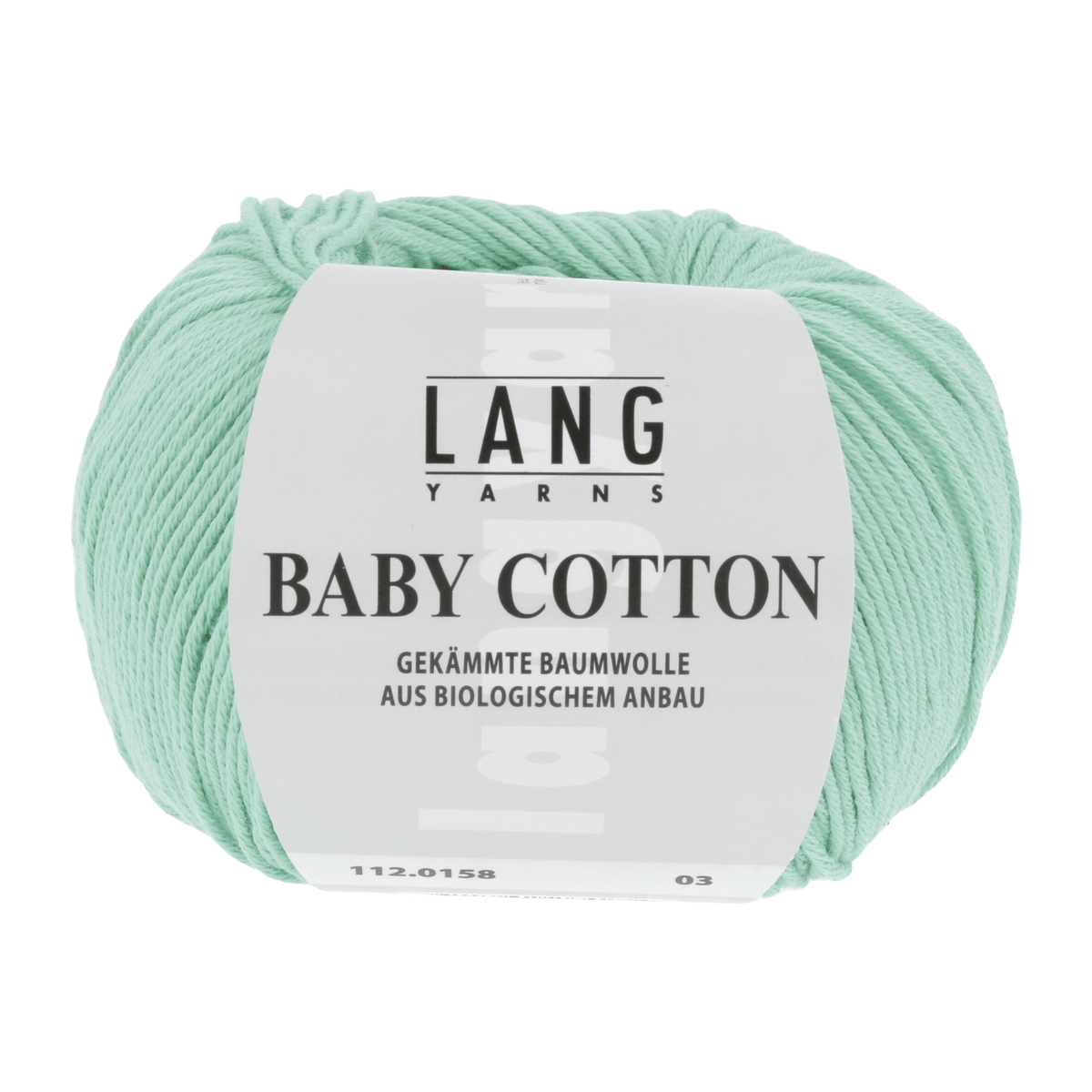 LANGYARNS Knitting Pattern 56 - 3 balls / MINT 112.0158 Cardigan with cable pattern Pattern Bundle in BABY COTTON by LANGYARNS | Punto 36-011