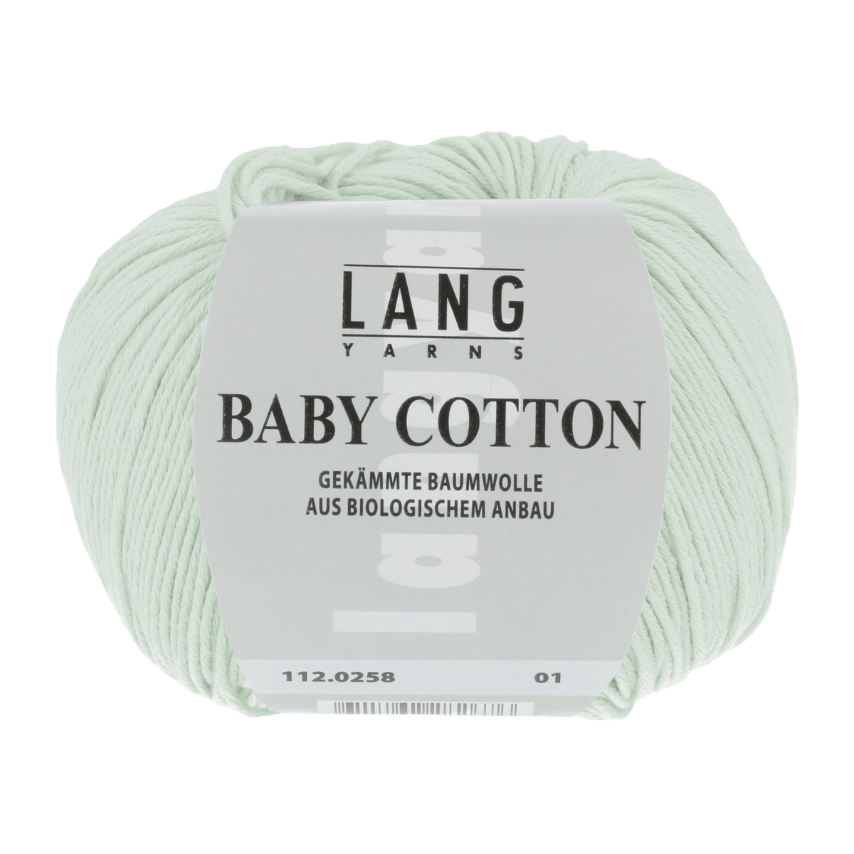 LANGYARNS Knitting Pattern 62 - 1 ball / PALE GREEN 112.0258 Bonnet Pattern Bundle in BABY COTTON by LANGYARNS | Punto 36-009