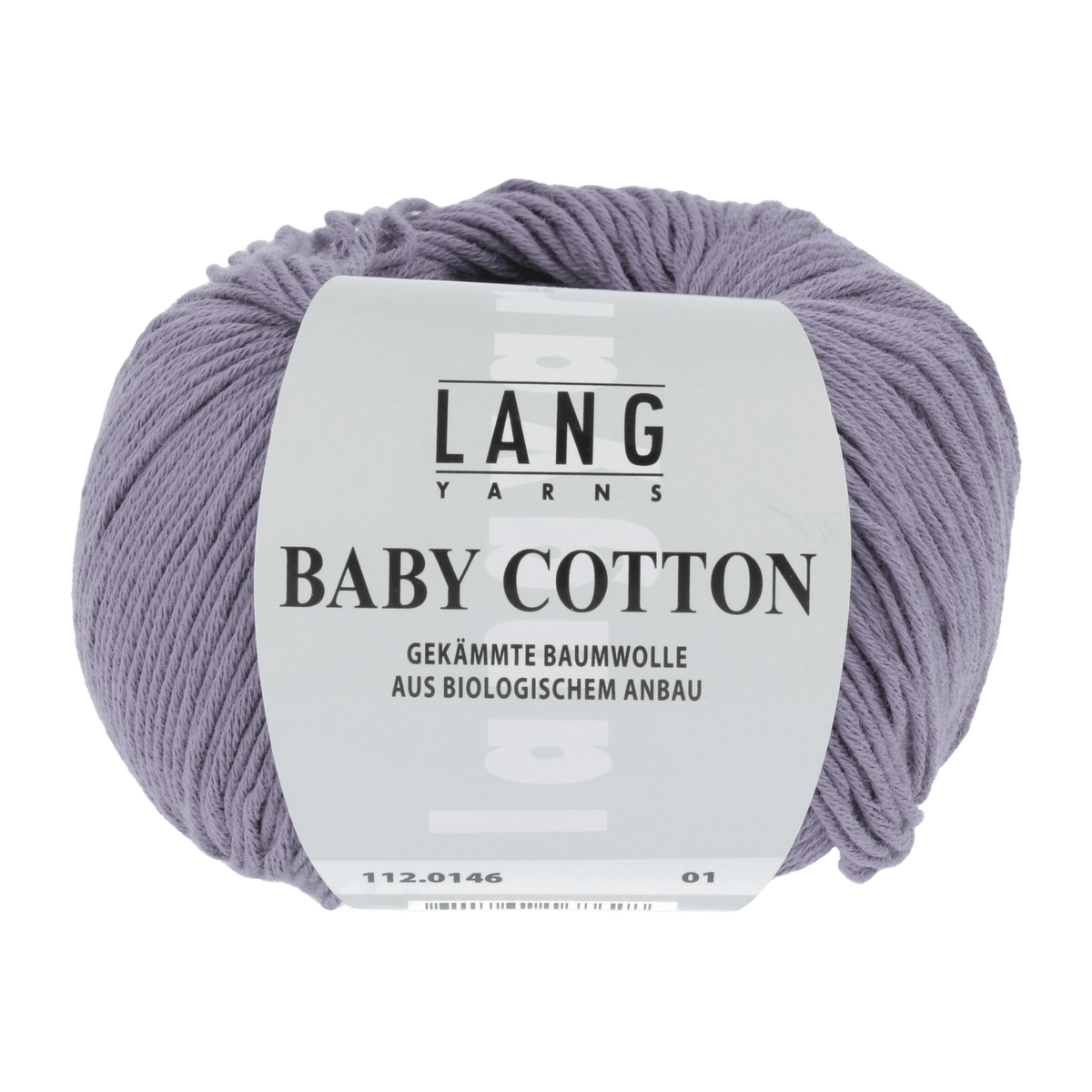 LANGYARNS Knitting Pattern 62 - 2 balls / LILAC 112.0146 Sweater Pattern Bundle in BABY COTTON by LANGYARNS | Punto 36-005