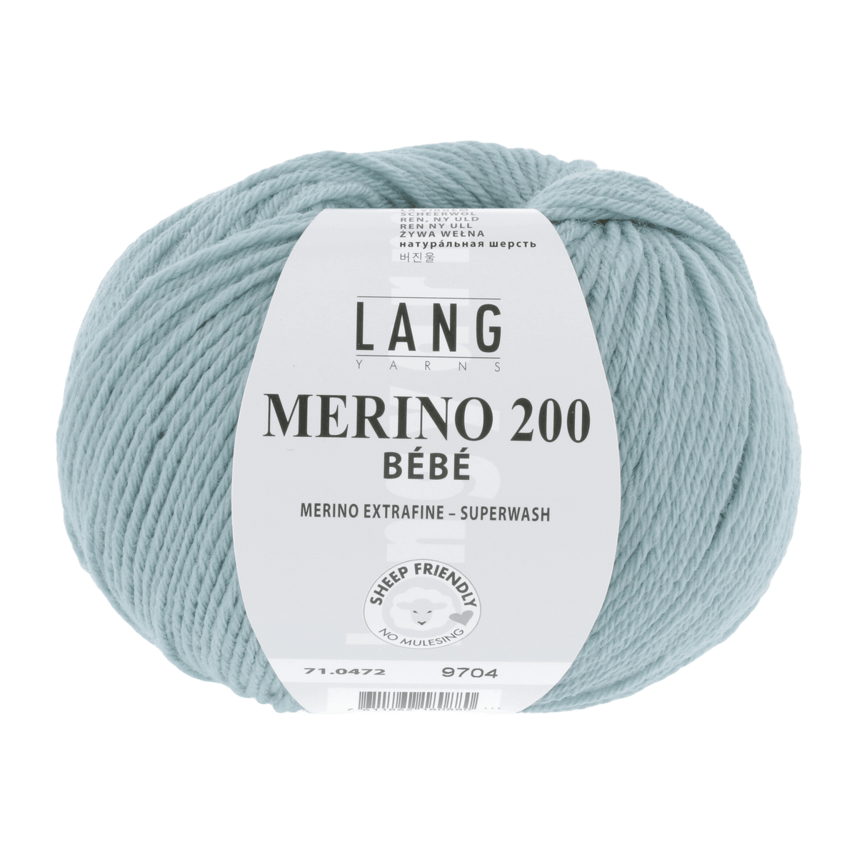 LANGYARNS Knitting Pattern 62 - 3 balls / dark mint 71.0472 ISLA Long-sleeved Romper Pattern Bundle in Merino 200 Bébé by LANGYARNS | Punto 80-014