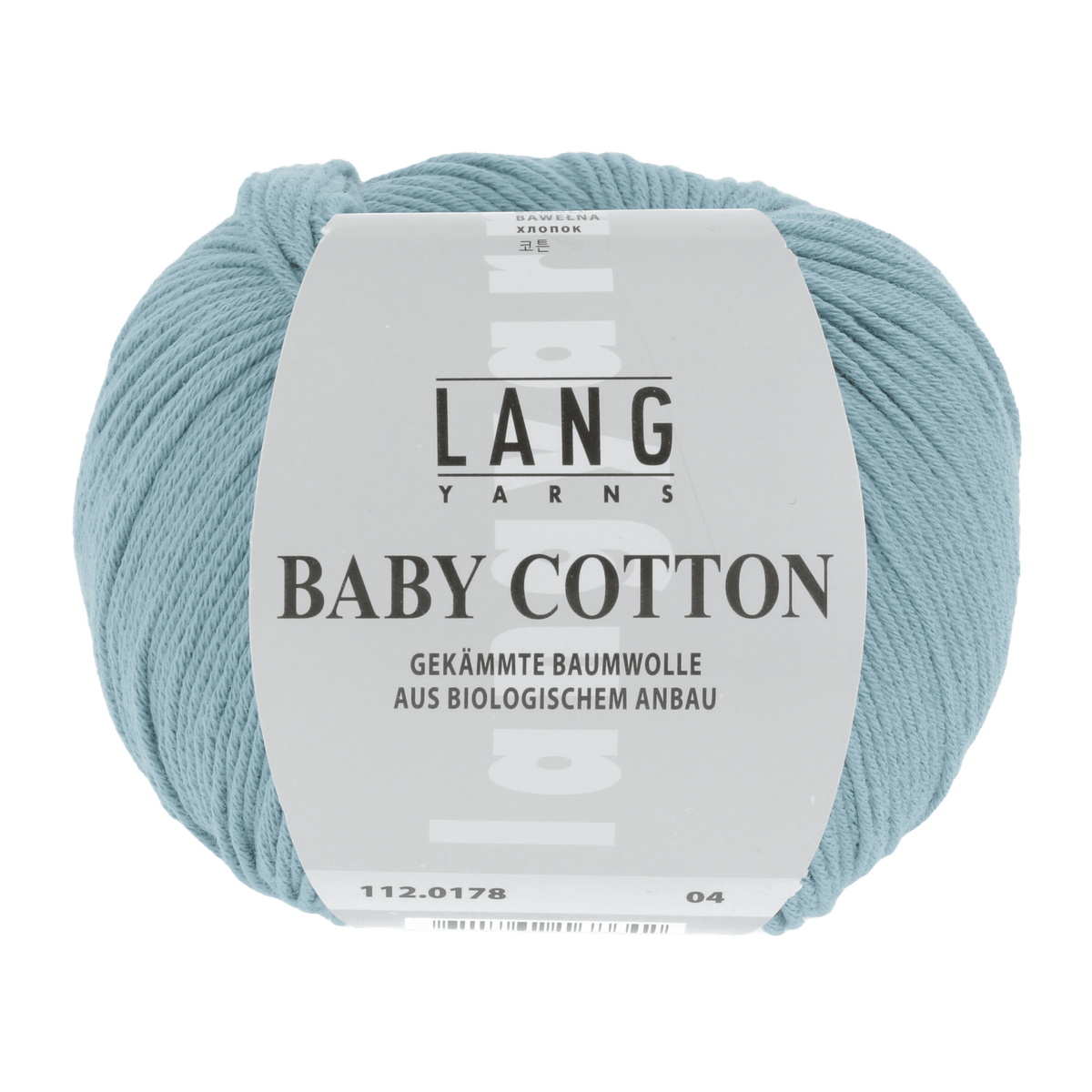 LANGYARNS Knitting Pattern 62-68 - 1 ball / DARK TURQUOISE 112.0178 Bonnet with cable pattern Pattern Bundle in BABY COTTON by LANGYARNS | Punto 36-010