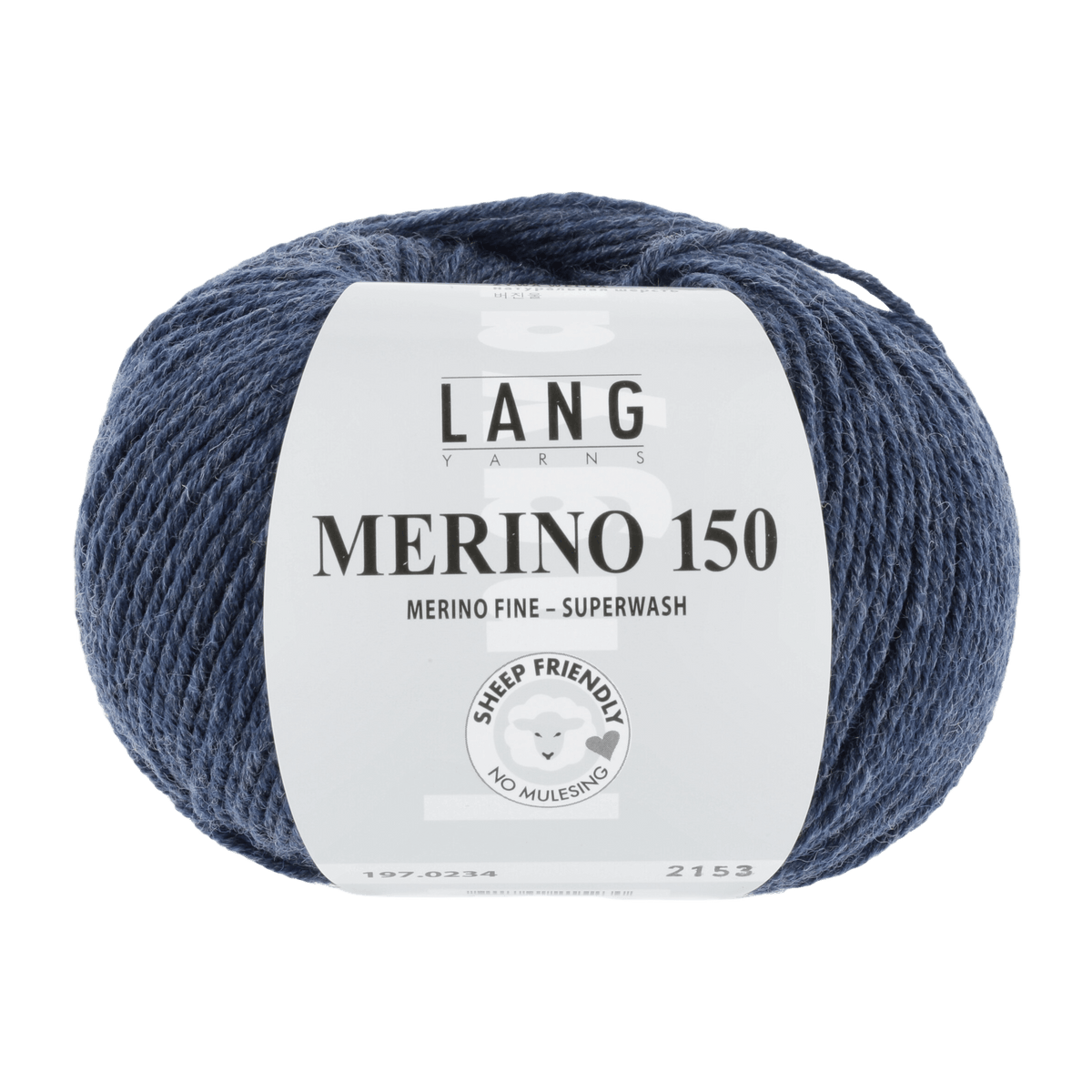 LANGYARNS Knitting Pattern 92-98 - 4 balls / dark jeans mélange 197.0234 Sweater Pattern Bundle in MERINO 150 by LANGYARNS | Punto 28-010