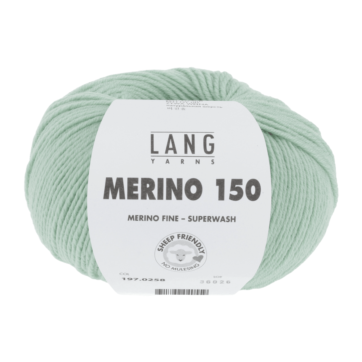 LANGYARNS Knitting Pattern 92-98 - 4 balls / pistache 197.0258 Sweater Pattern Bundle in MERINO 150 by LANGYARNS | Punto 28-010