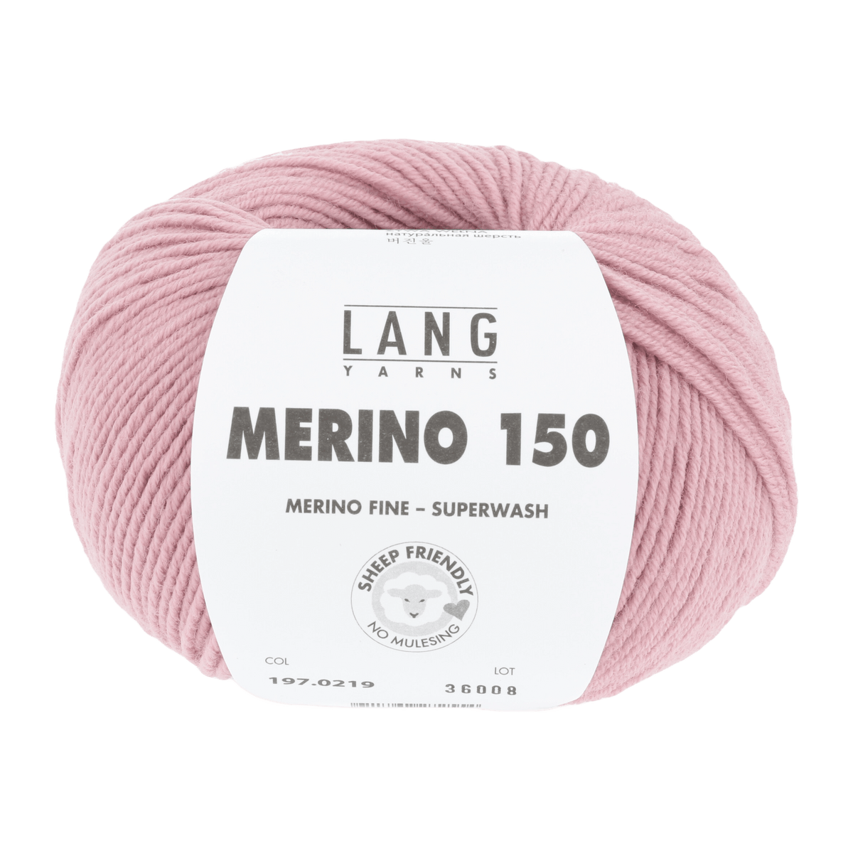 LANGYARNS Knitting Pattern 92-98 - 4 balls / rosé 197.0219 Sweater Pattern Bundle in MERINO 150 by LANGYARNS | Punto 28-010
