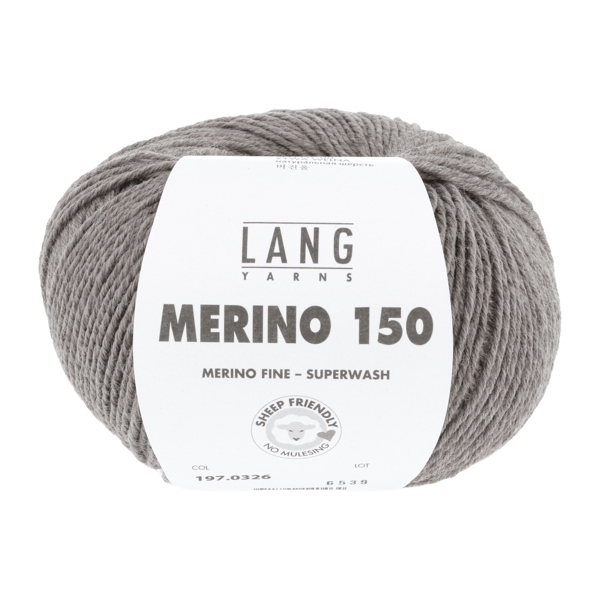 LANGYARNS Knitting Pattern 92-98 - 5 balls / dark beige mélange 197.0326 Dress Pattern Bundle in MERINO 150 by LANGYARNS | Punto 28-008