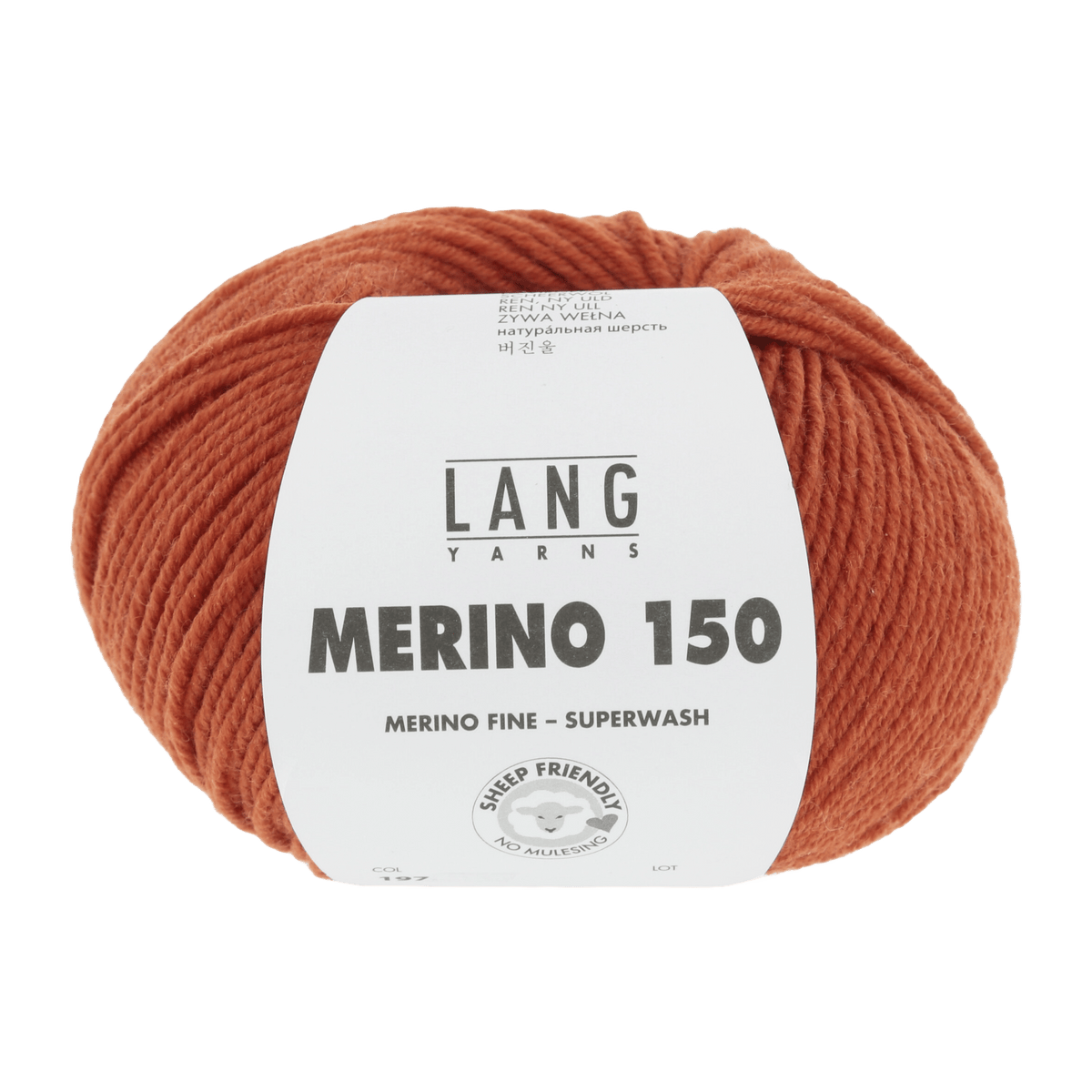 LANGYARNS Knitting Pattern 92-98 - 6 balls / orange mélange 197.0259 Cardigan Pattern Bundle in MERINO 150 by LANGYARNS | Punto 28-005