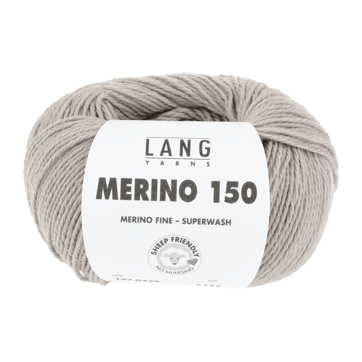 LANGYARNS Knitting Pattern 98-104 - 6 balls / beige mélange 197.0226 Sweater Pattern Bundle in MERINO 150 by LANGYARNS | Punto 28-011